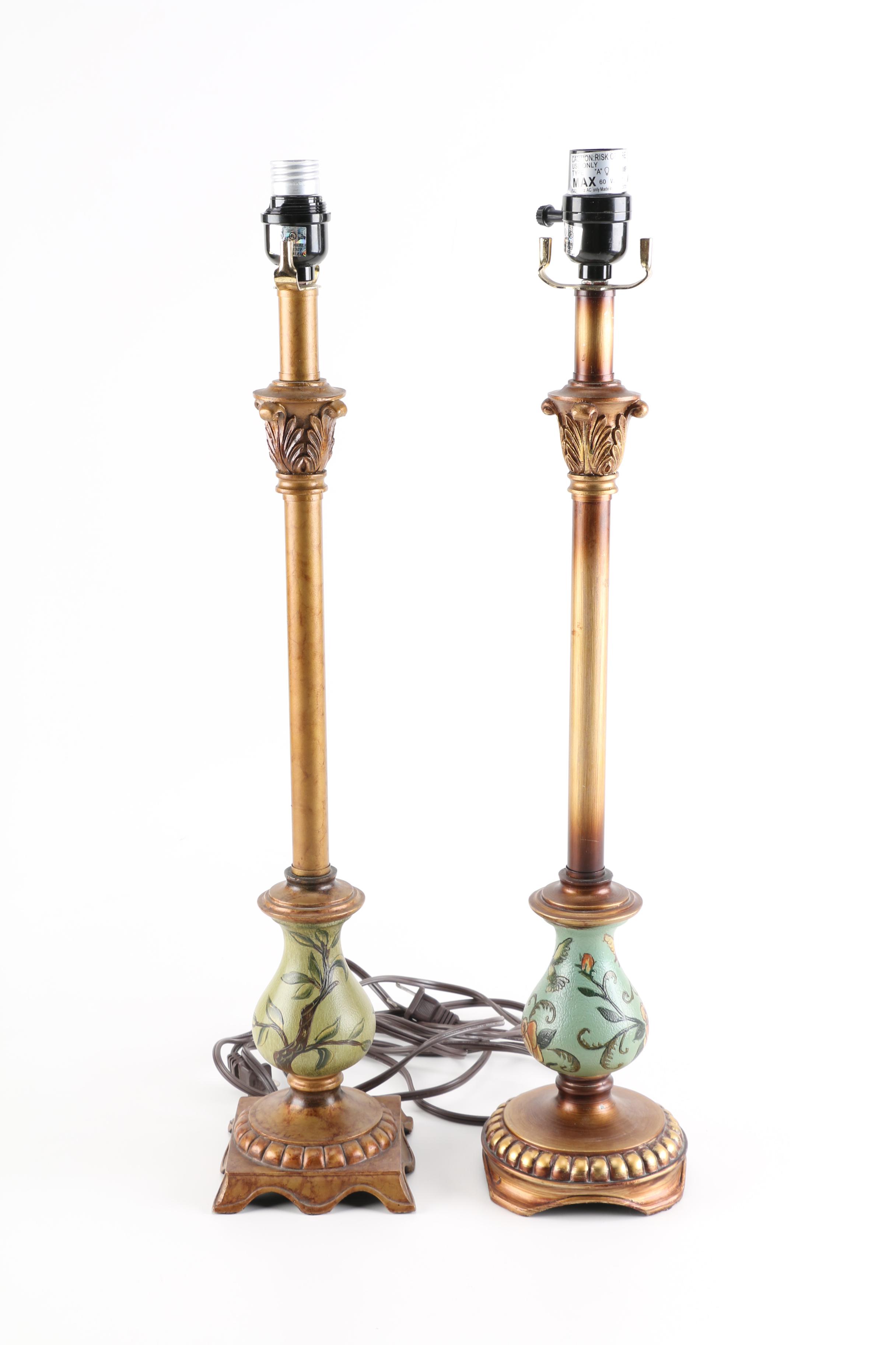 Pair of Miniature Urn-Style Table Lamps
