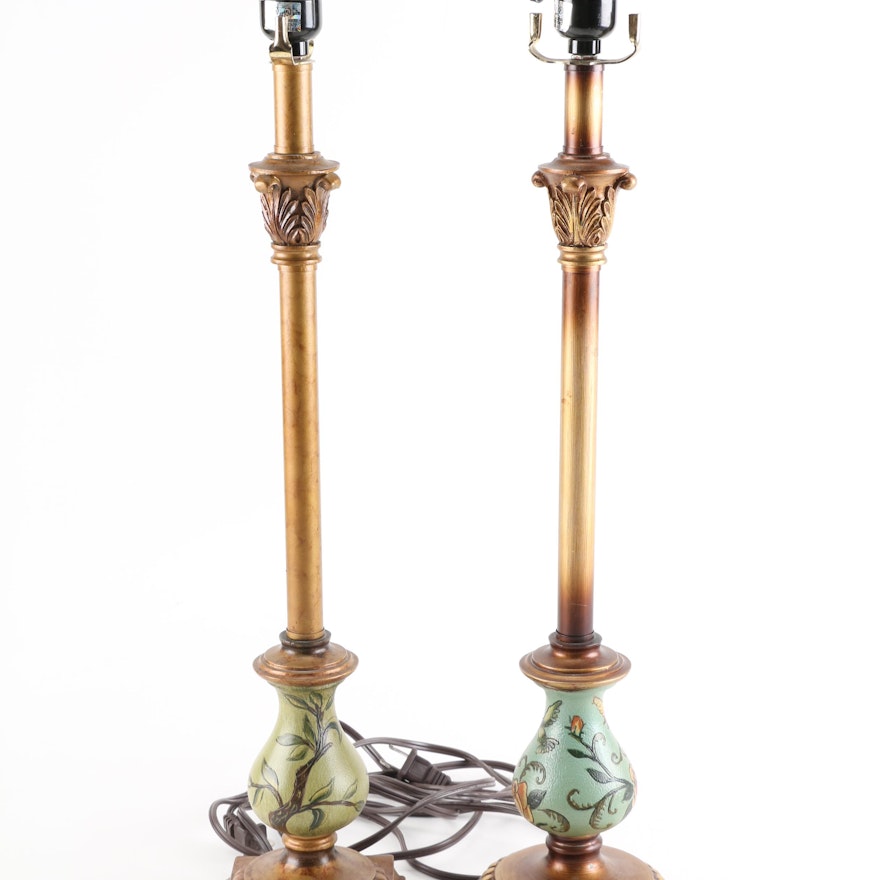 Pair of Miniature Urn-Style Table Lamps