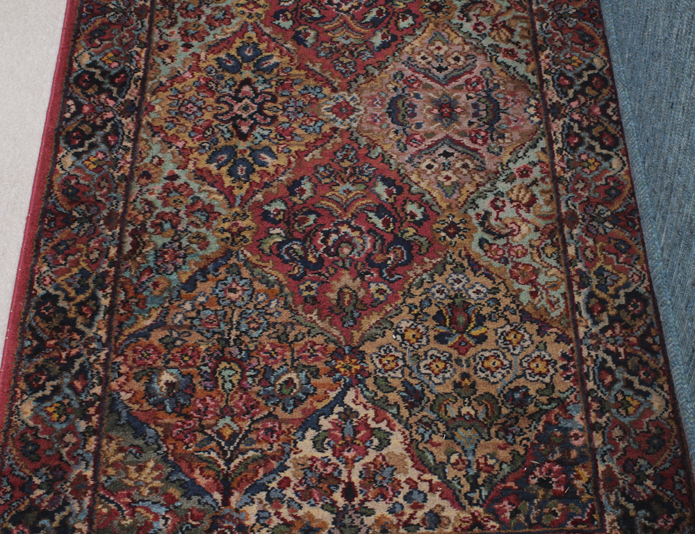 Karastan "Multi Panel Kerman" Wool Carpet Runner
