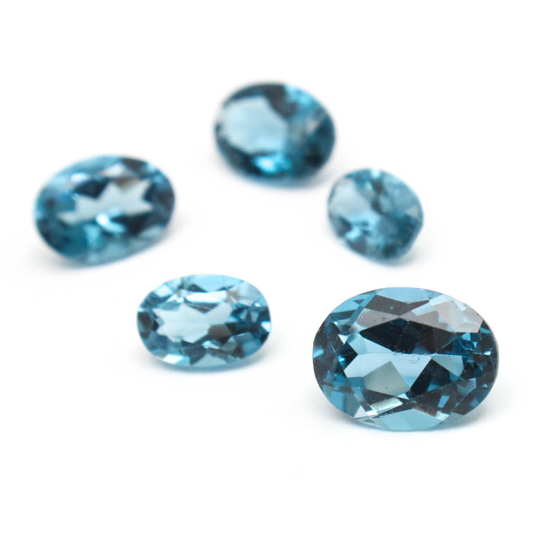 Loose 4.48 CTW Natural Blue Topaz Stones