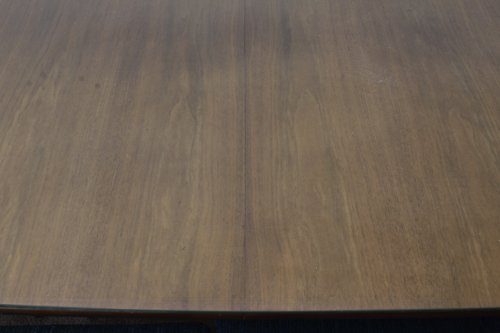 Mid-Century Walnut Dining Table and Chairs