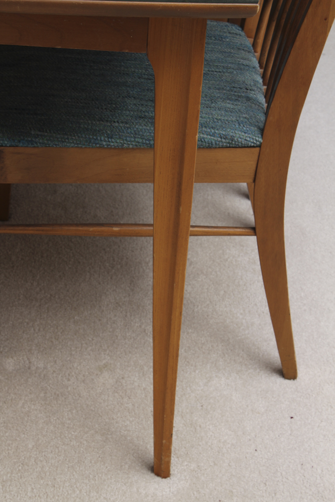 Mid-Century Walnut Dining Table and Chairs