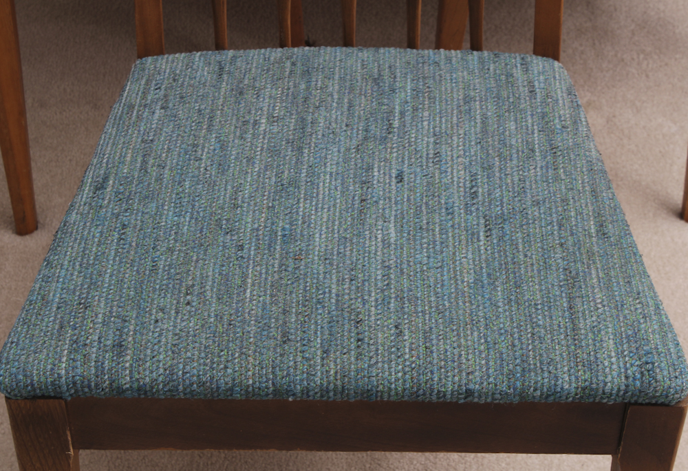 Mid-Century Walnut Dining Table and Chairs