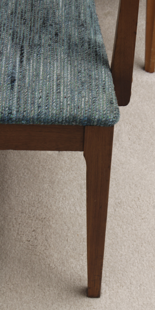 Mid-Century Walnut Dining Table and Chairs