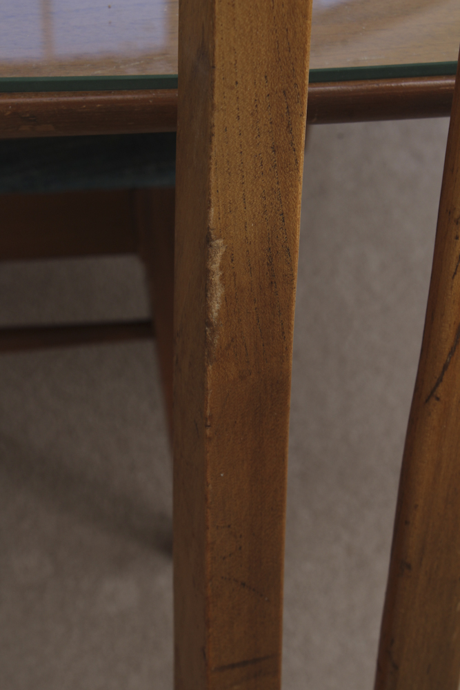 Mid-Century Walnut Dining Table and Chairs