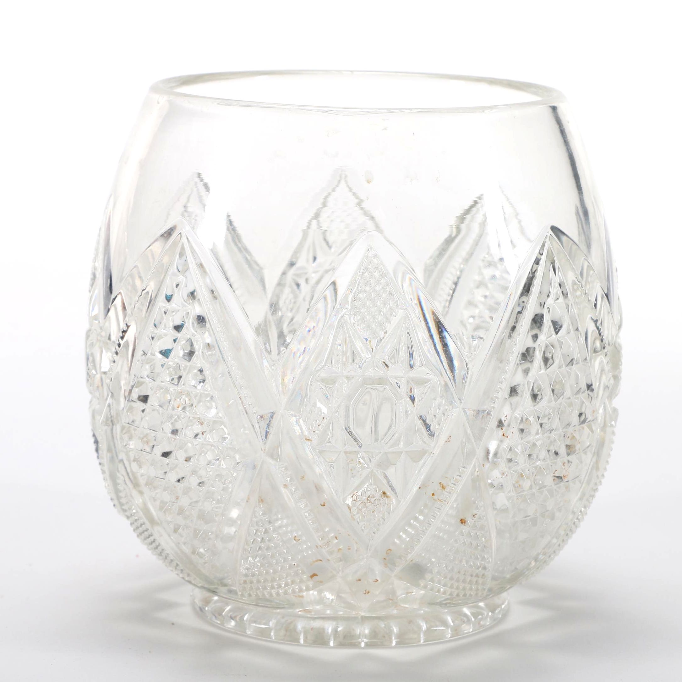 Crystal Tumbler Vase with Separate Tag