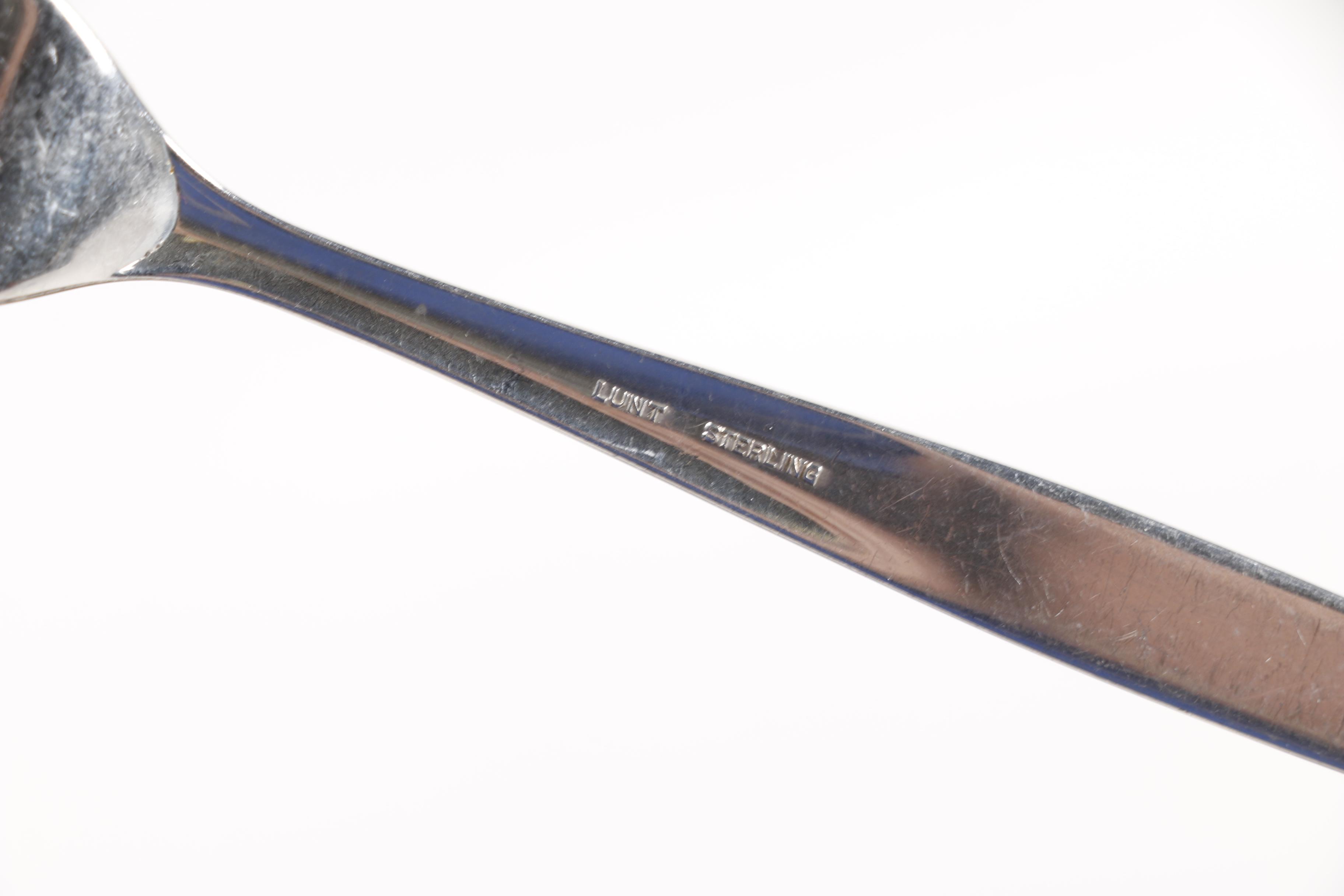 Lunt Silversmiths "Summer Song" Sterling Silver Flatware Set