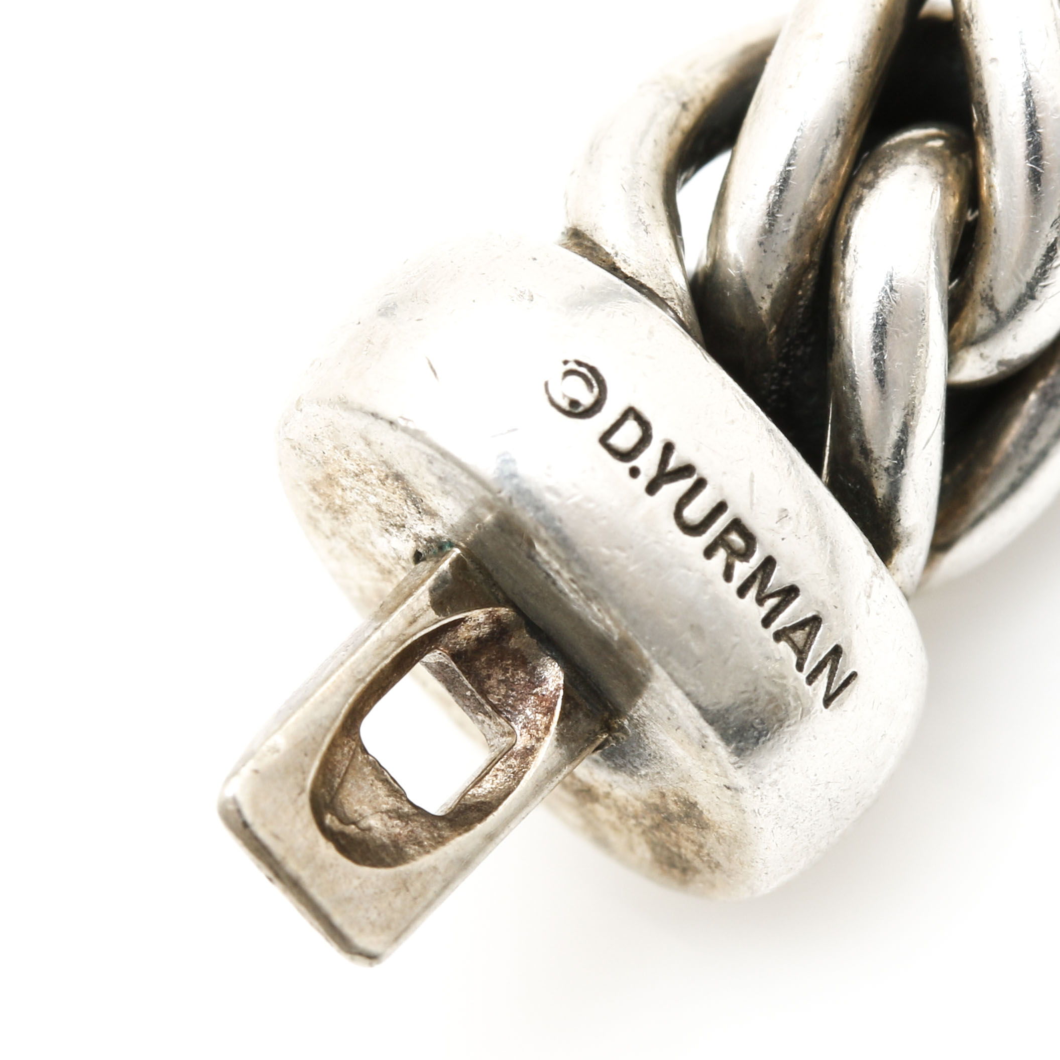 David Yurman Sterling Silver 14K Double X Cable Bracelet