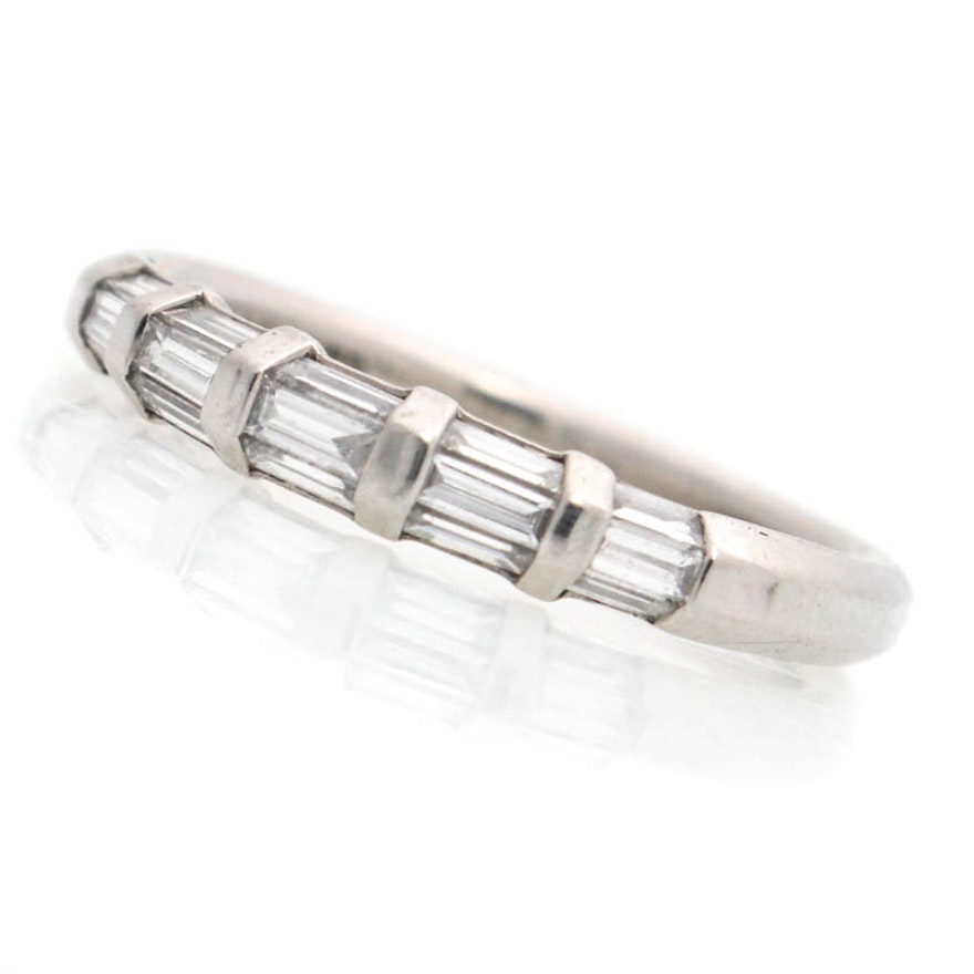 Palladium Artcarved Diamond Ring