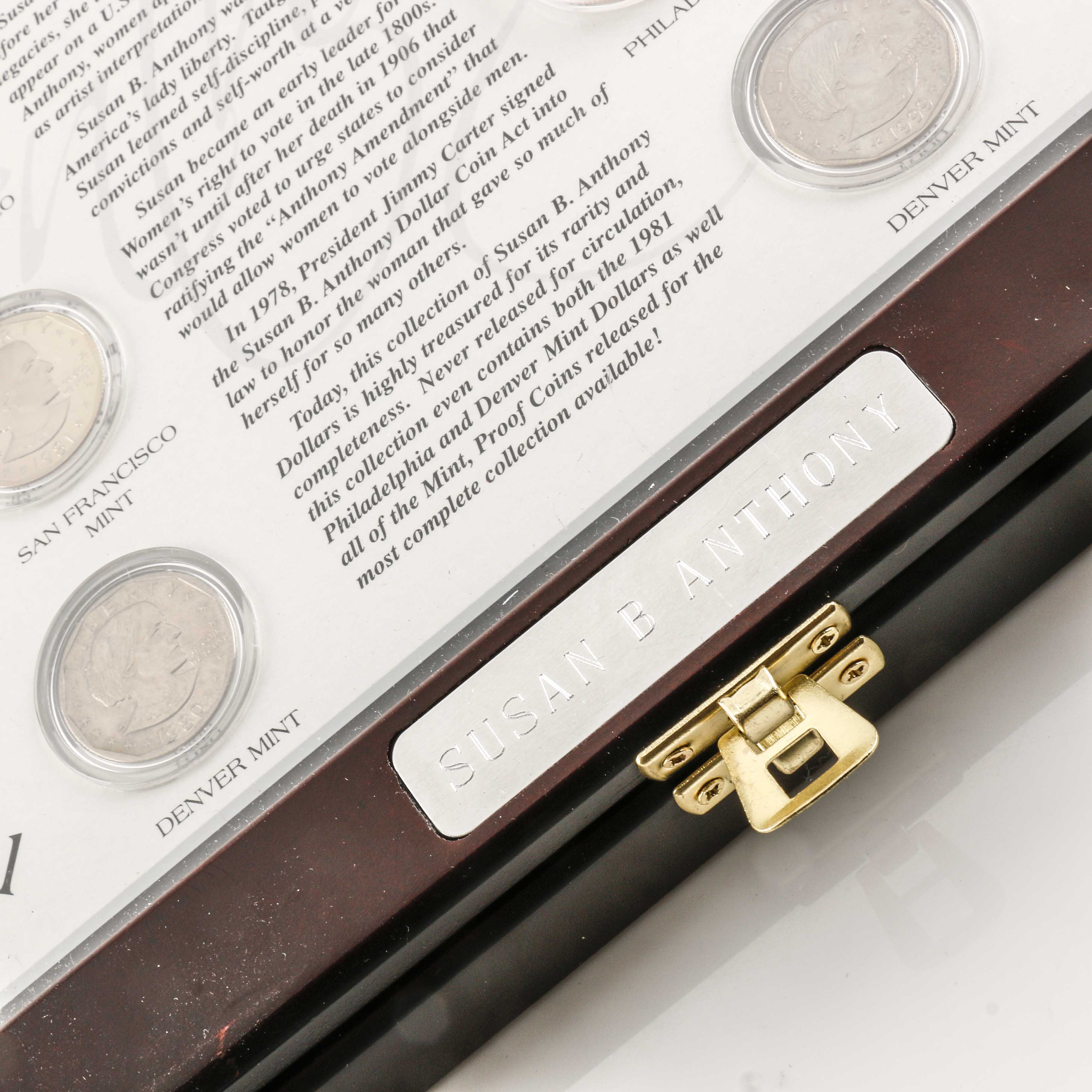 Set of Twelve Susan B. Anthony Dollars