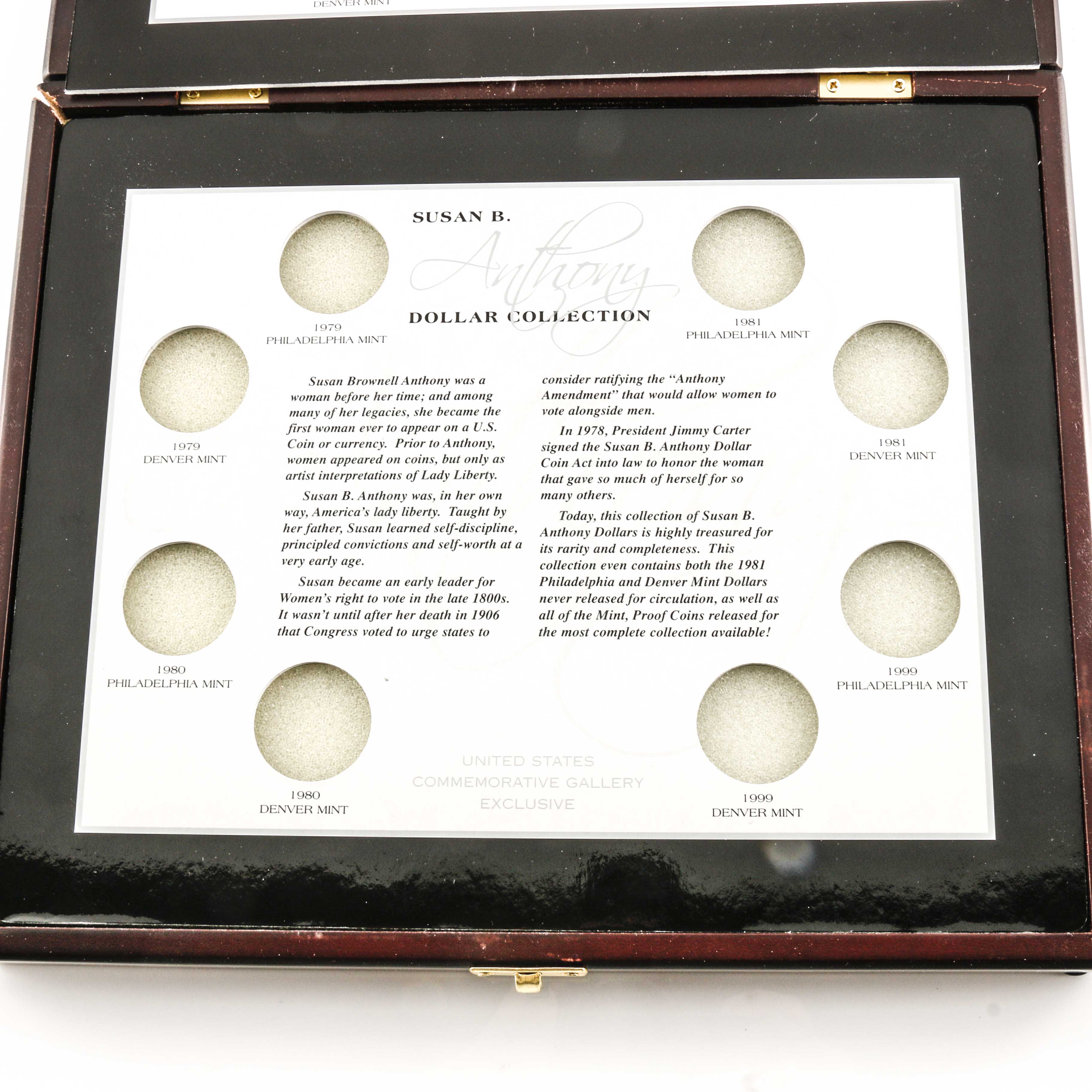 Set of Twelve Susan B. Anthony Dollars