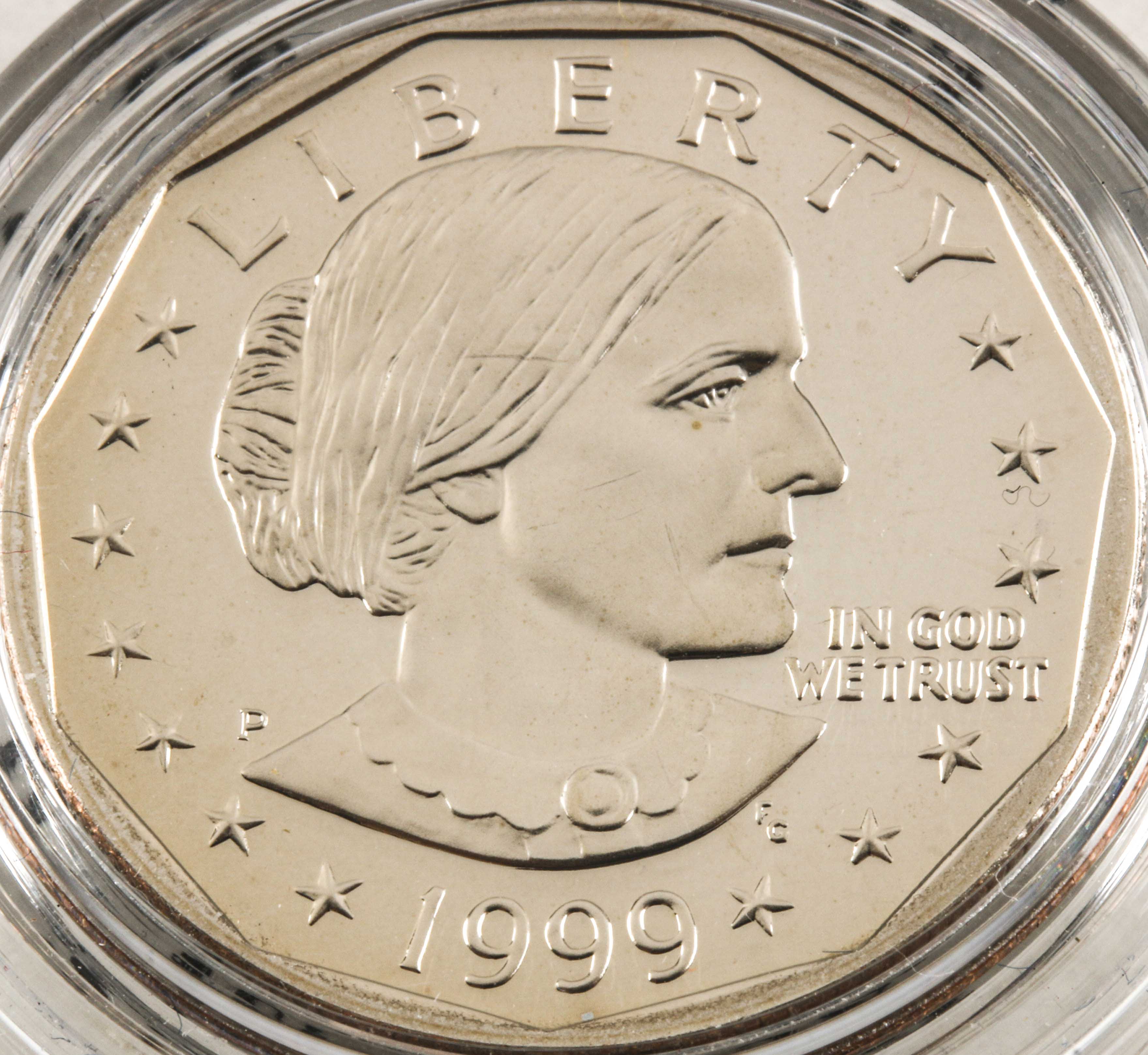 Set of Twelve Susan B. Anthony Dollars