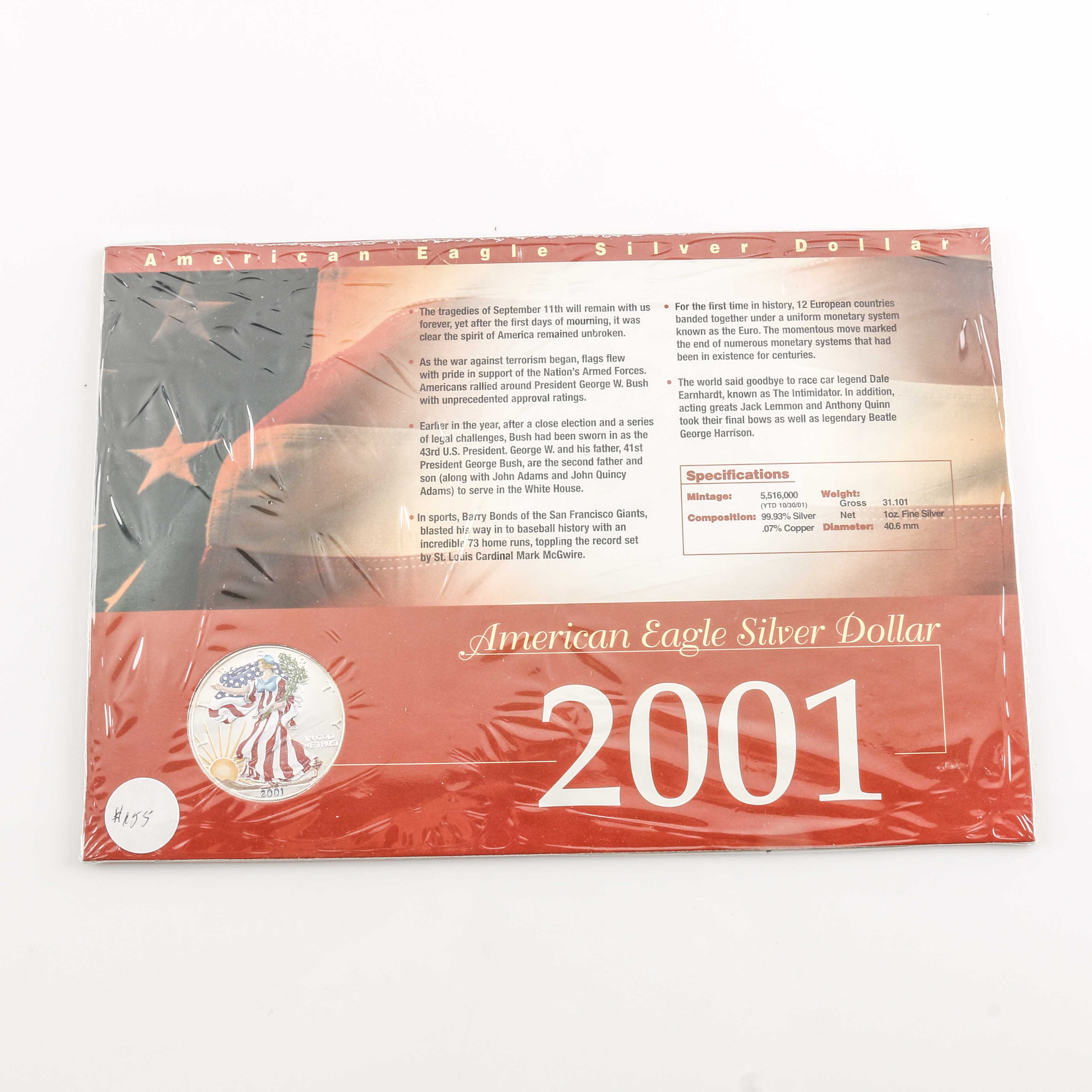 Two Colorized Walking Liberty Silver Eagles