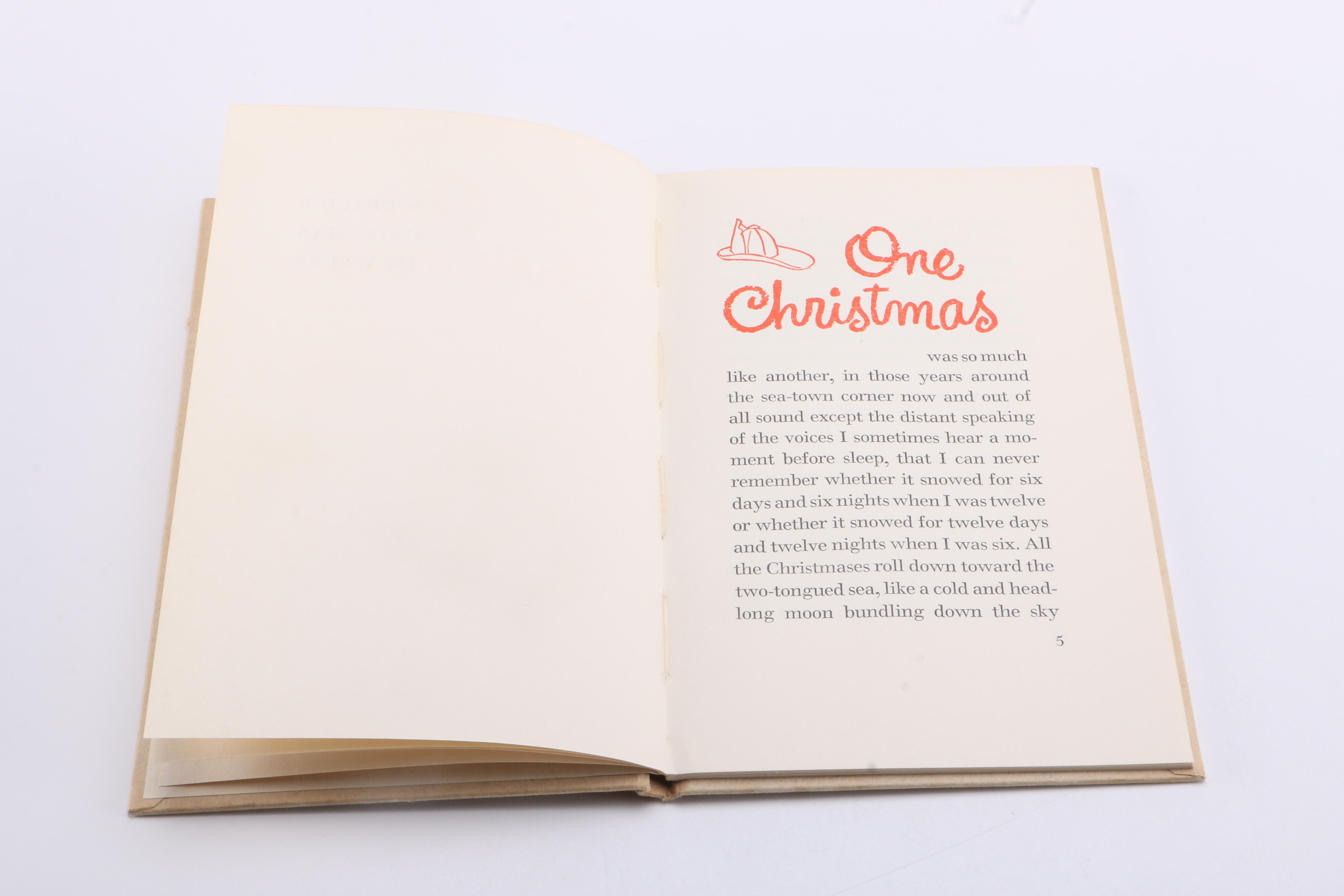 1954 "A Child's Christmas in Wales" by Dylan Thomas