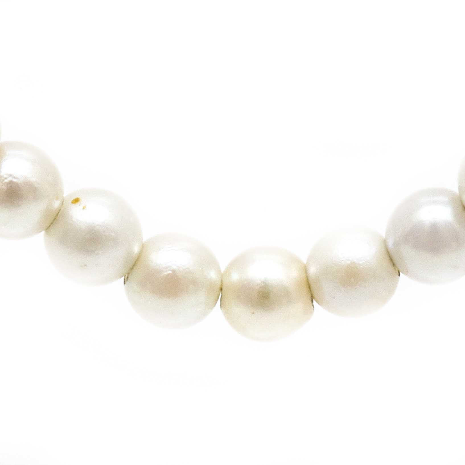 Cultured Pearl and 14 Karat Gold Cable Chain Necklace