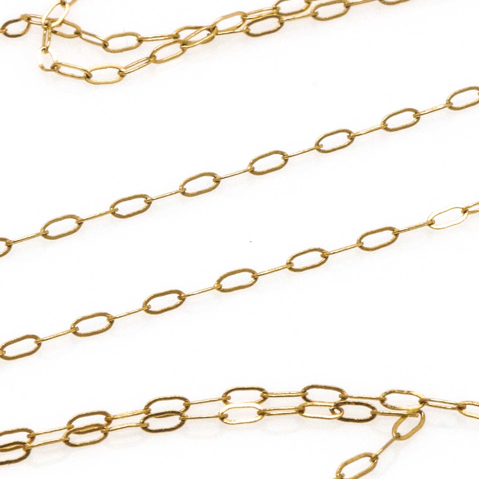 Cultured Pearl and 14 Karat Gold Cable Chain Necklace