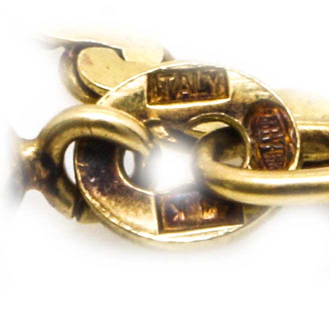 14K Yellow Gold Serpentine Chain Necklace