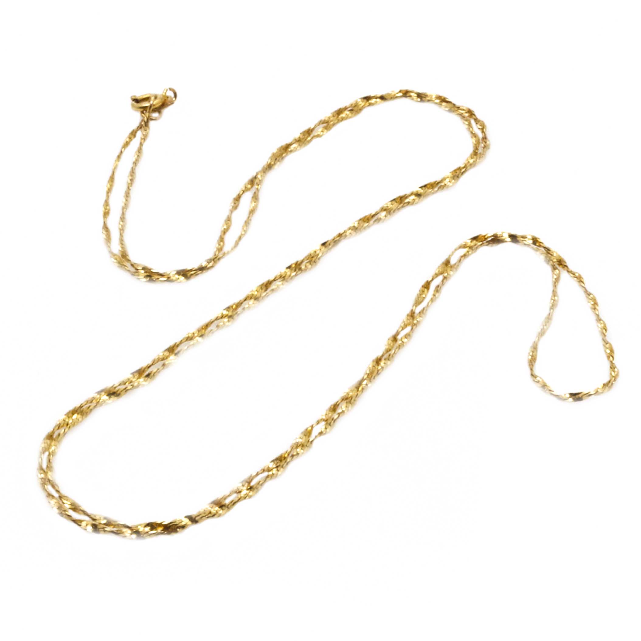14K Yellow Gold Twisted Serpentine Necklace