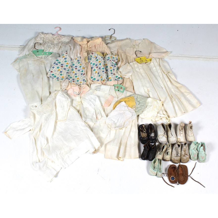Baby & Toddler Vintage Dresses, Shoes and Bonnets