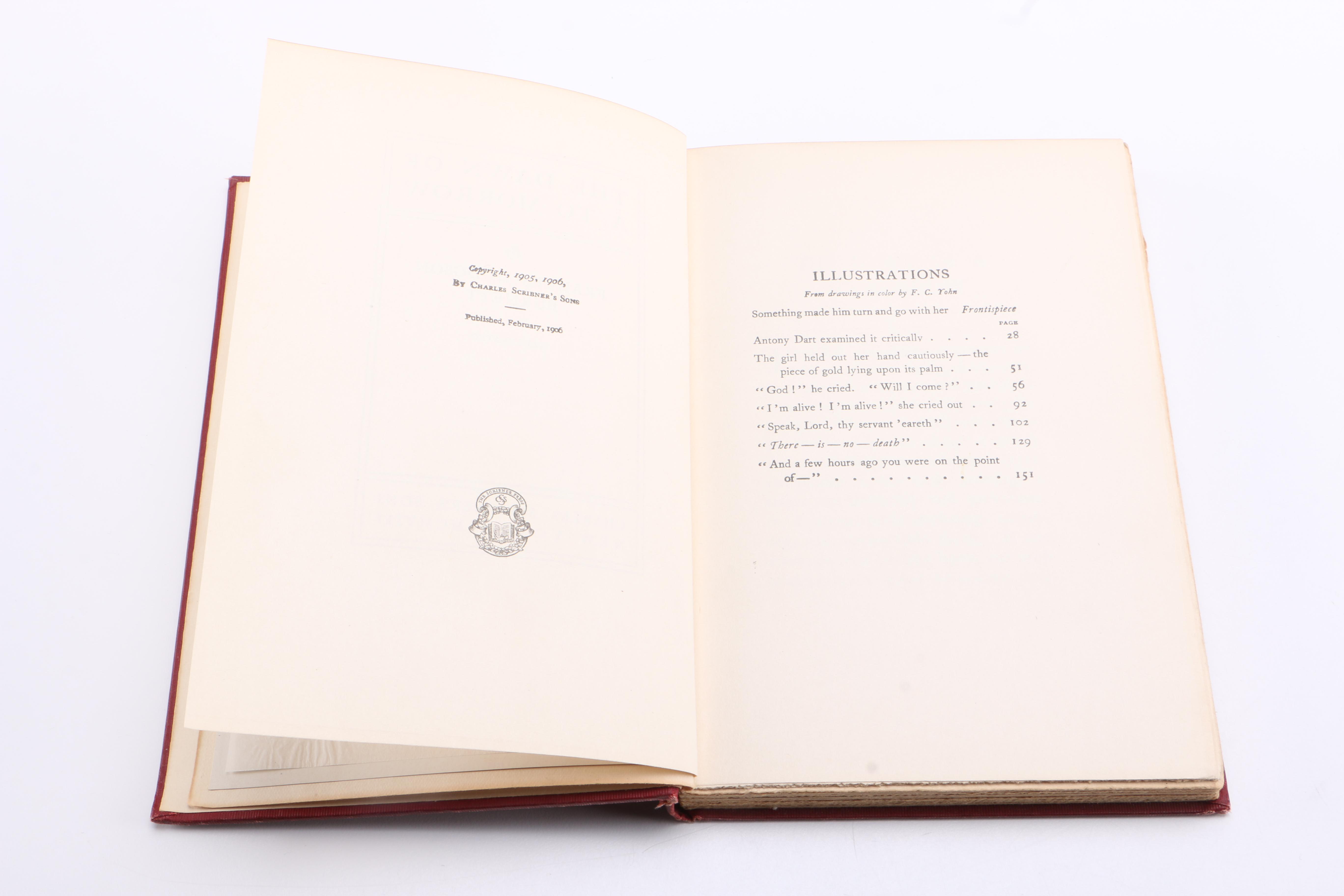 1908 "The Dawn of A To-Morrow" by Frances Hodgson Burnett