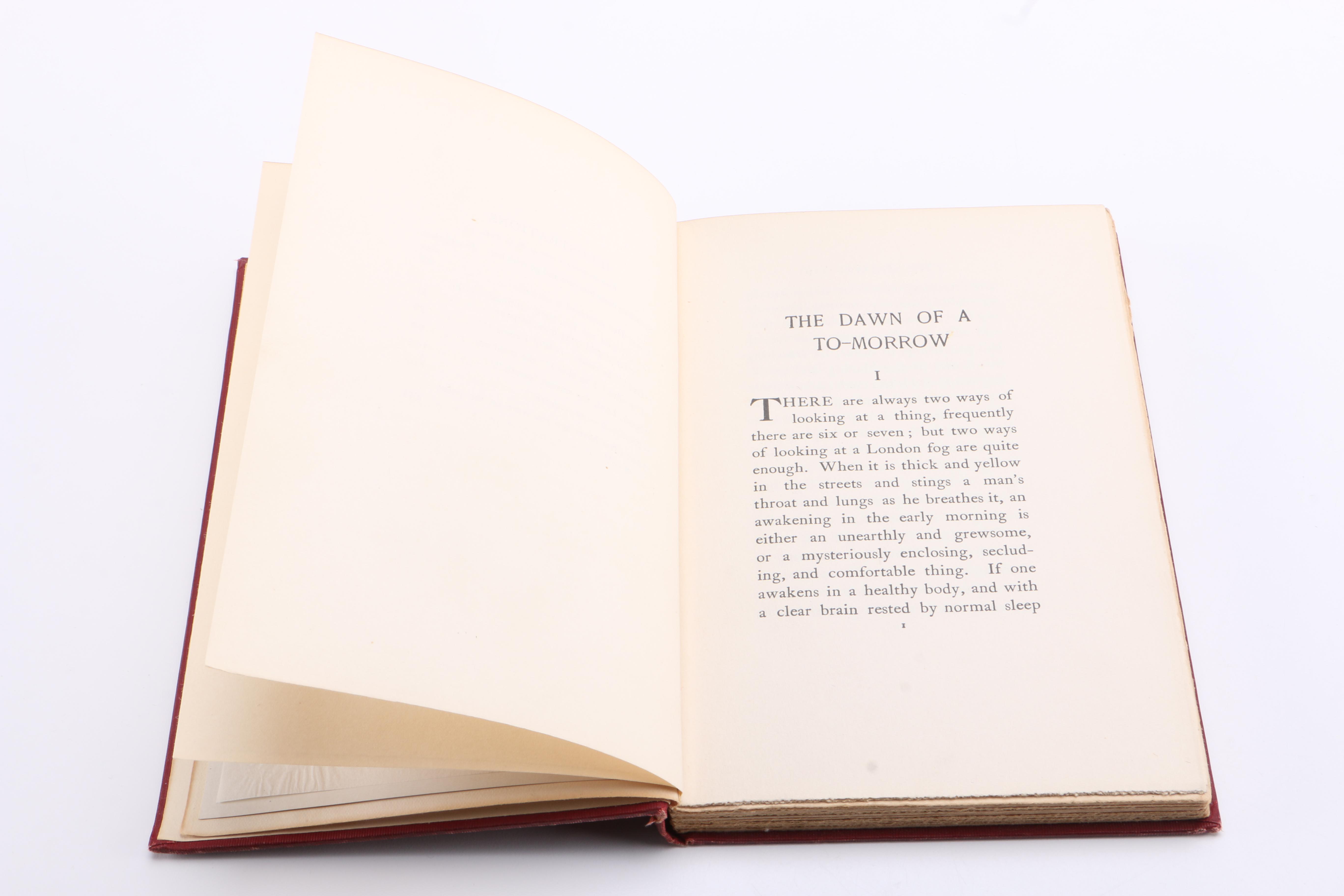 1908 "The Dawn of A To-Morrow" by Frances Hodgson Burnett