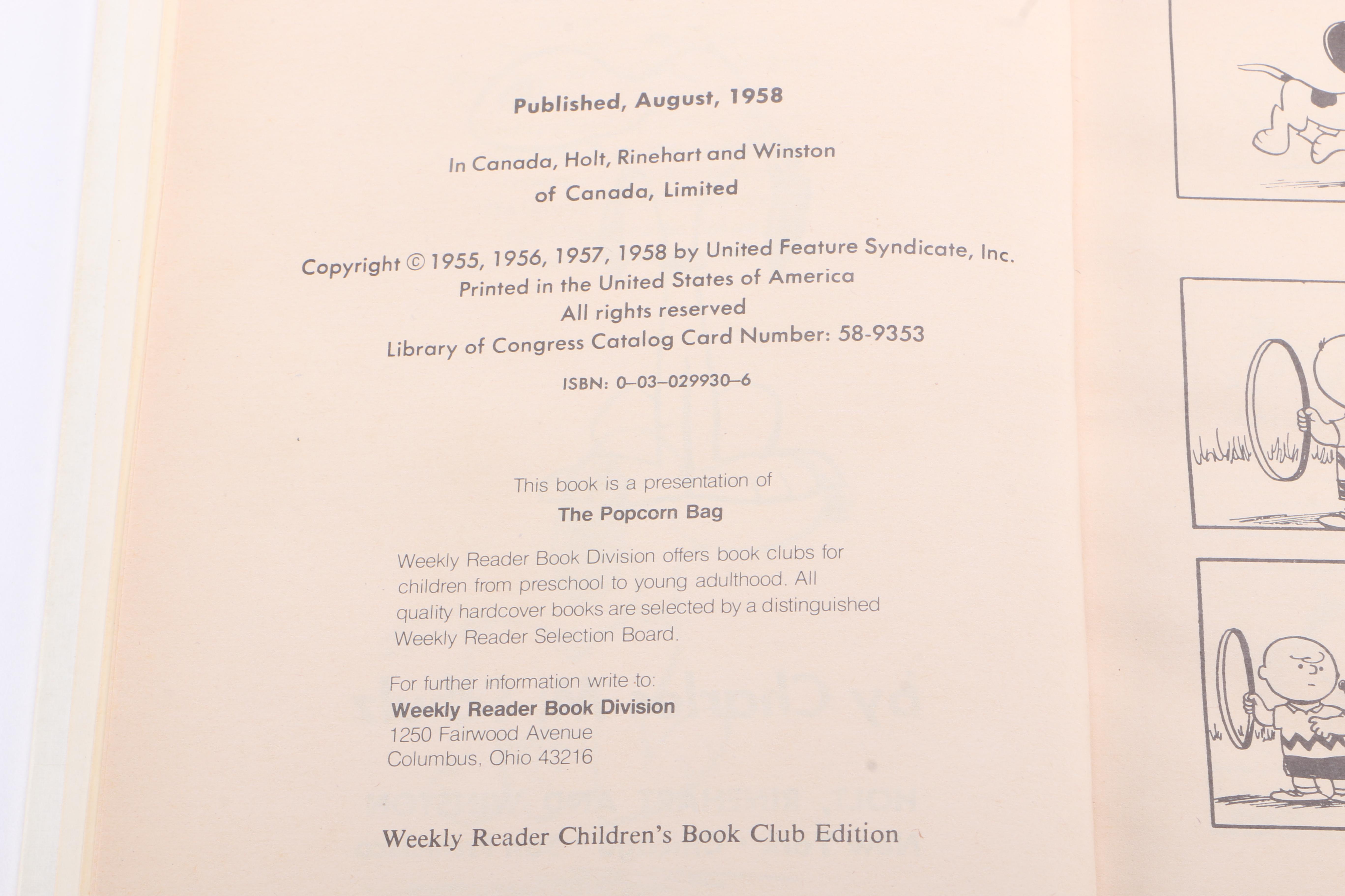 1958 "Snoopy" by Charles M. Schulz