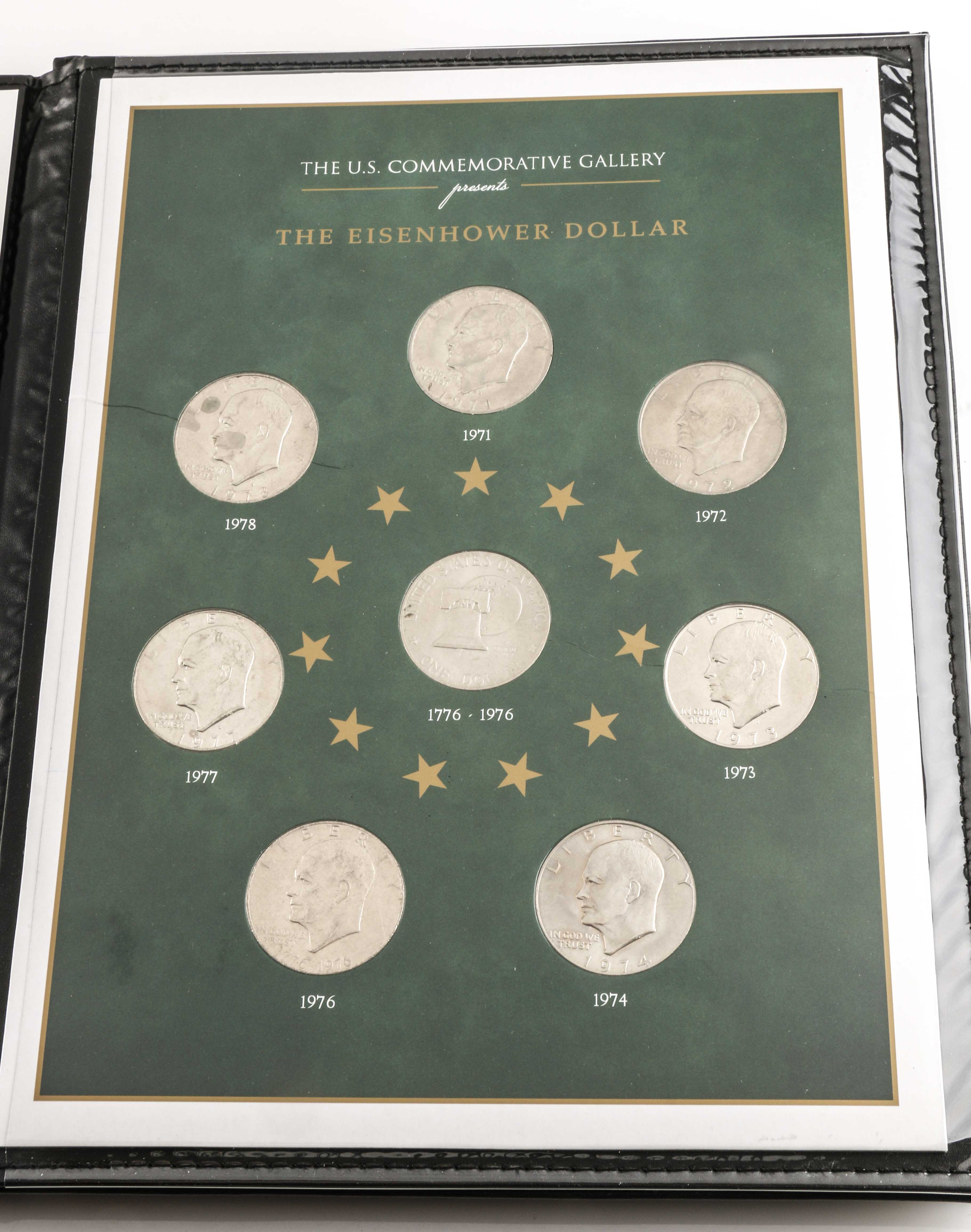 Two Sets of Eisenhower Dollars