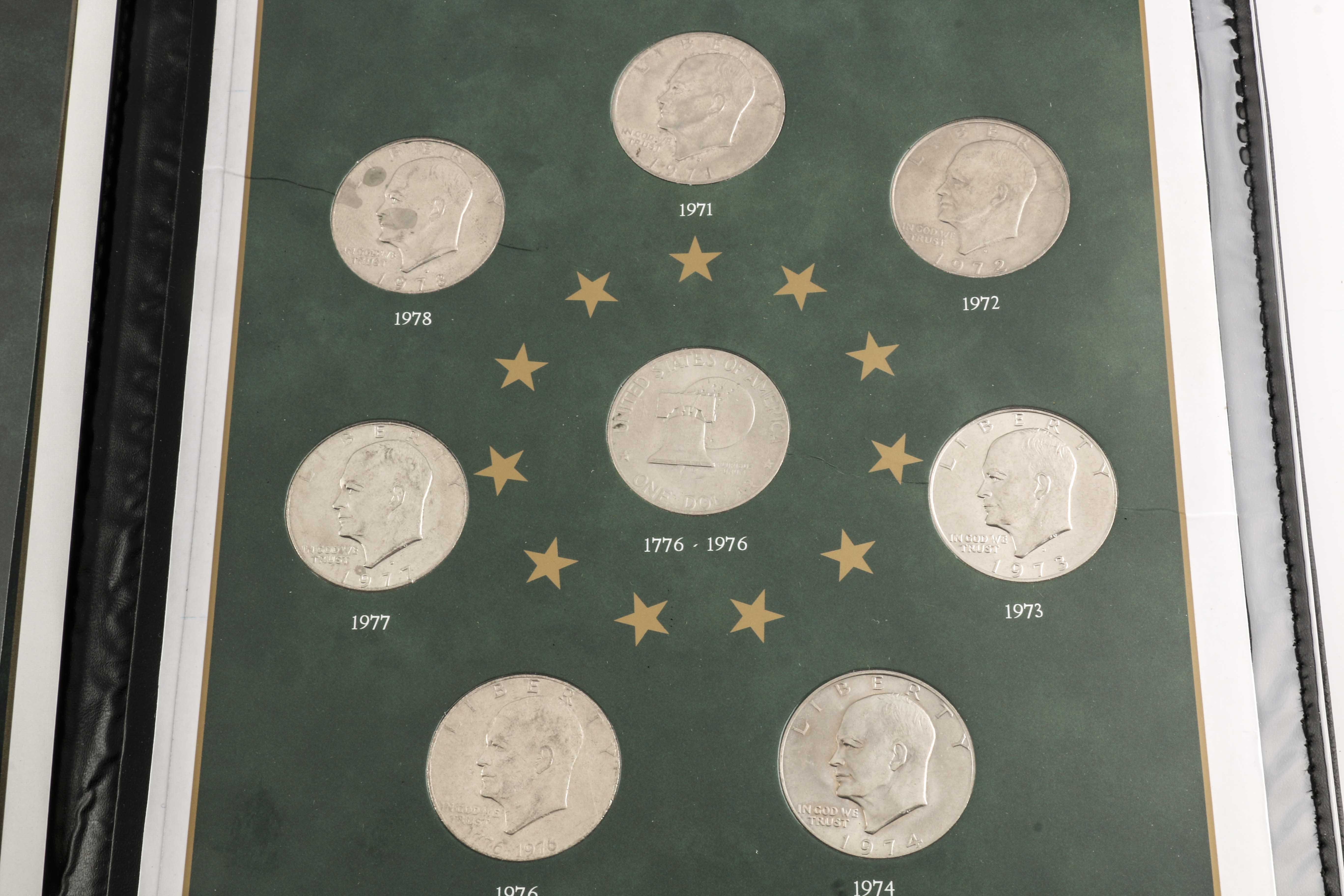 Two Sets of Eisenhower Dollars