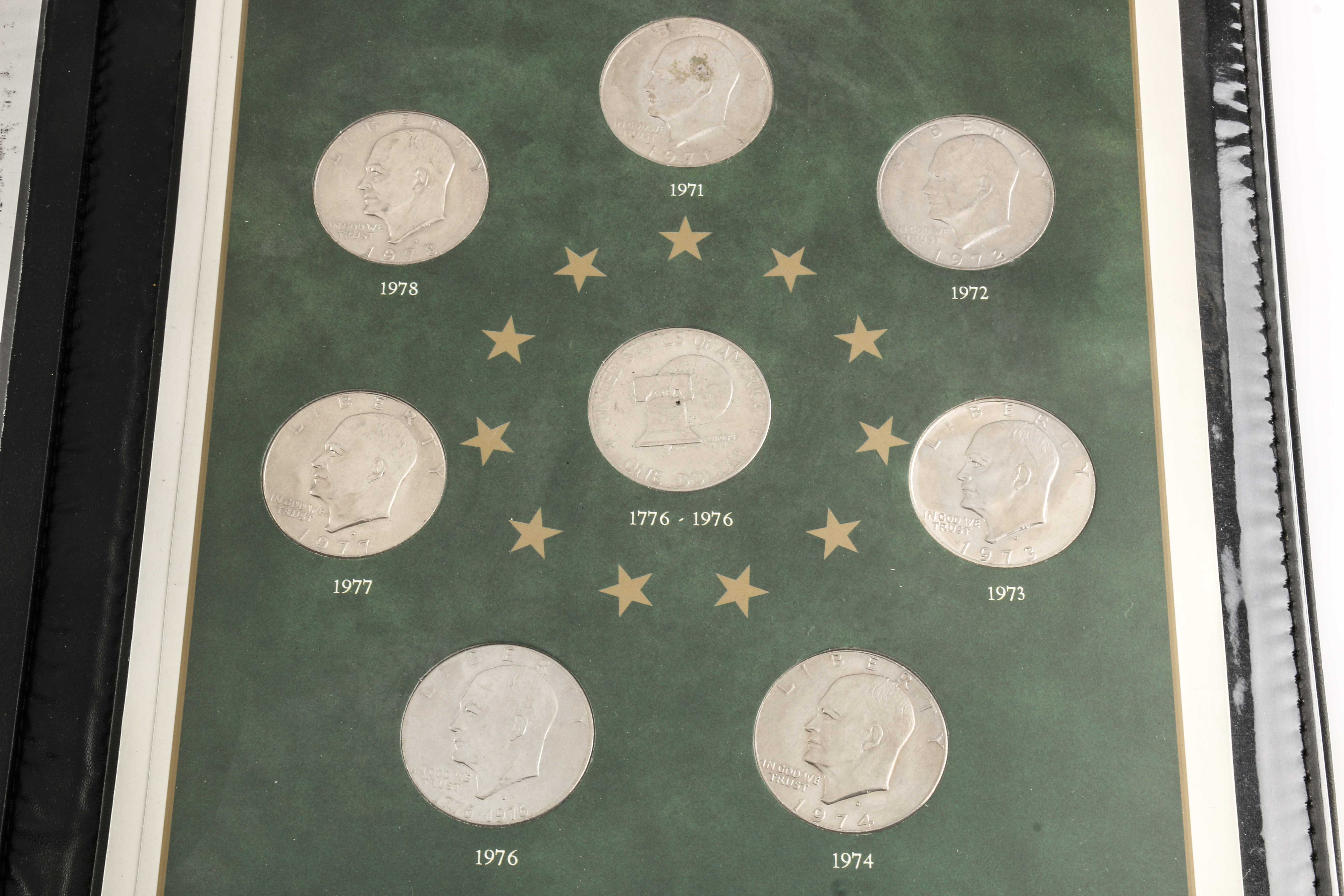 Two Sets of Eisenhower Dollars