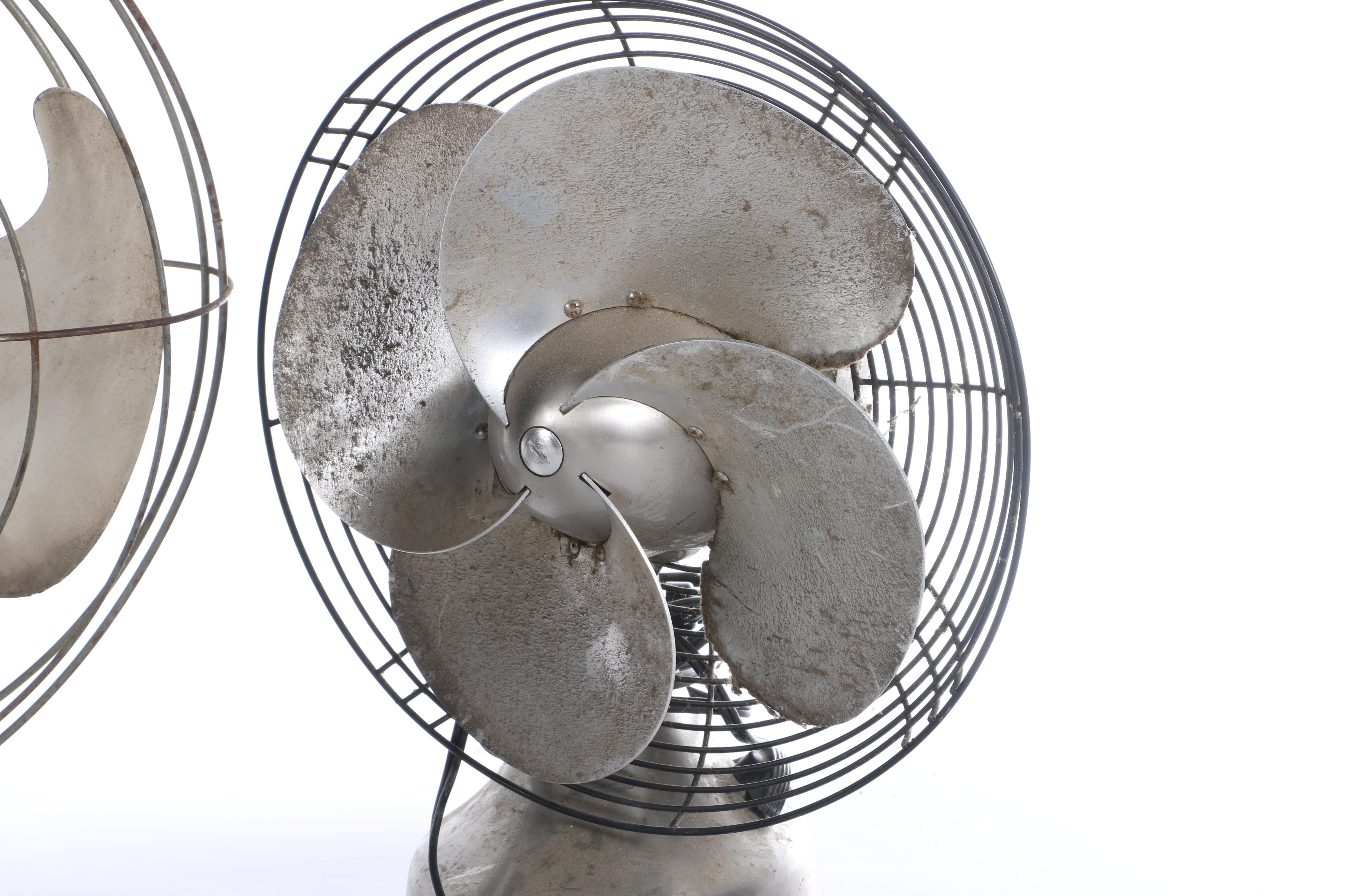 Collection of Vintage Metal Fans