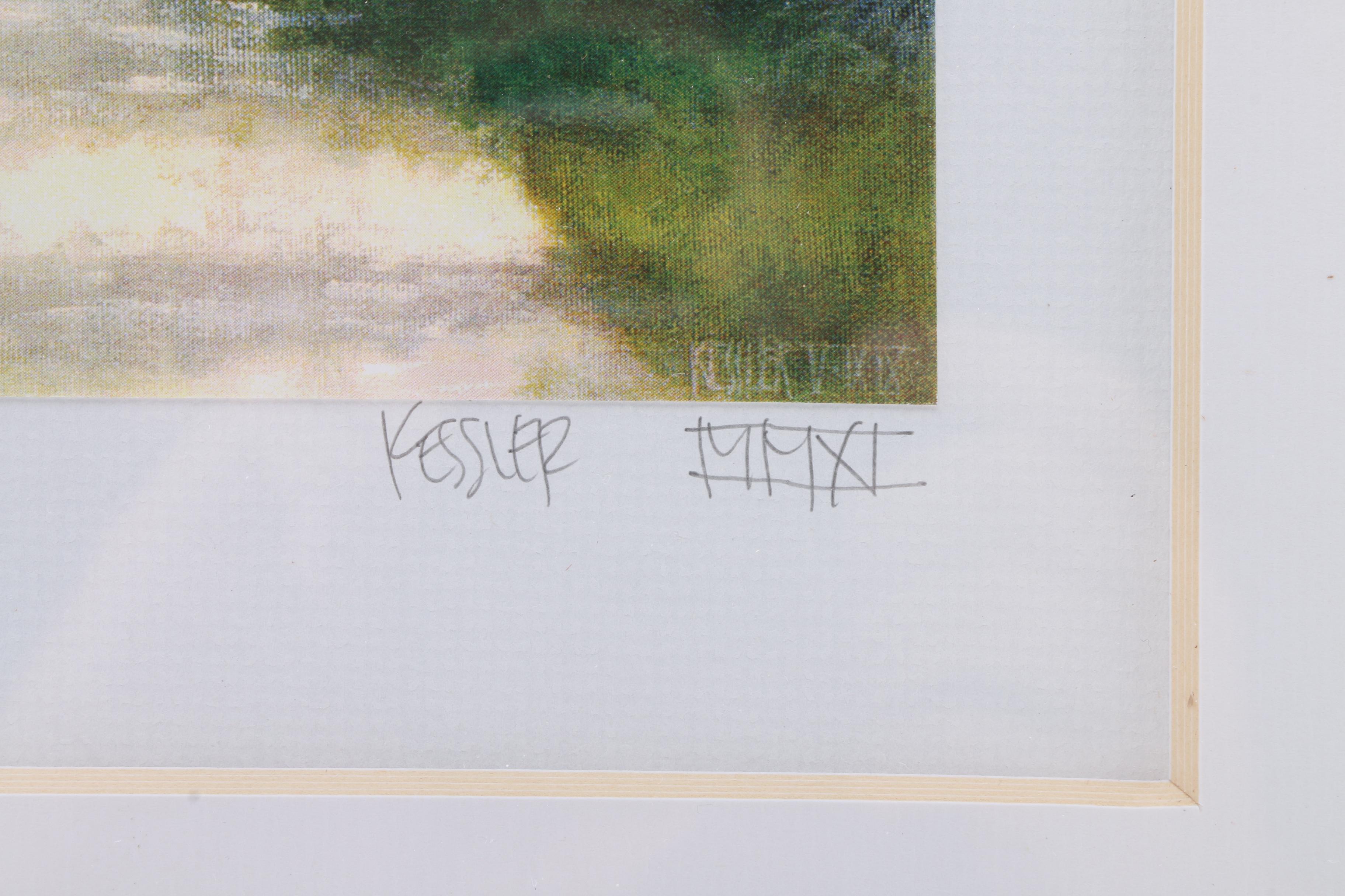 2011 Kessler Offset Lithograph on Paper "The C & O Canal, Georgetown"