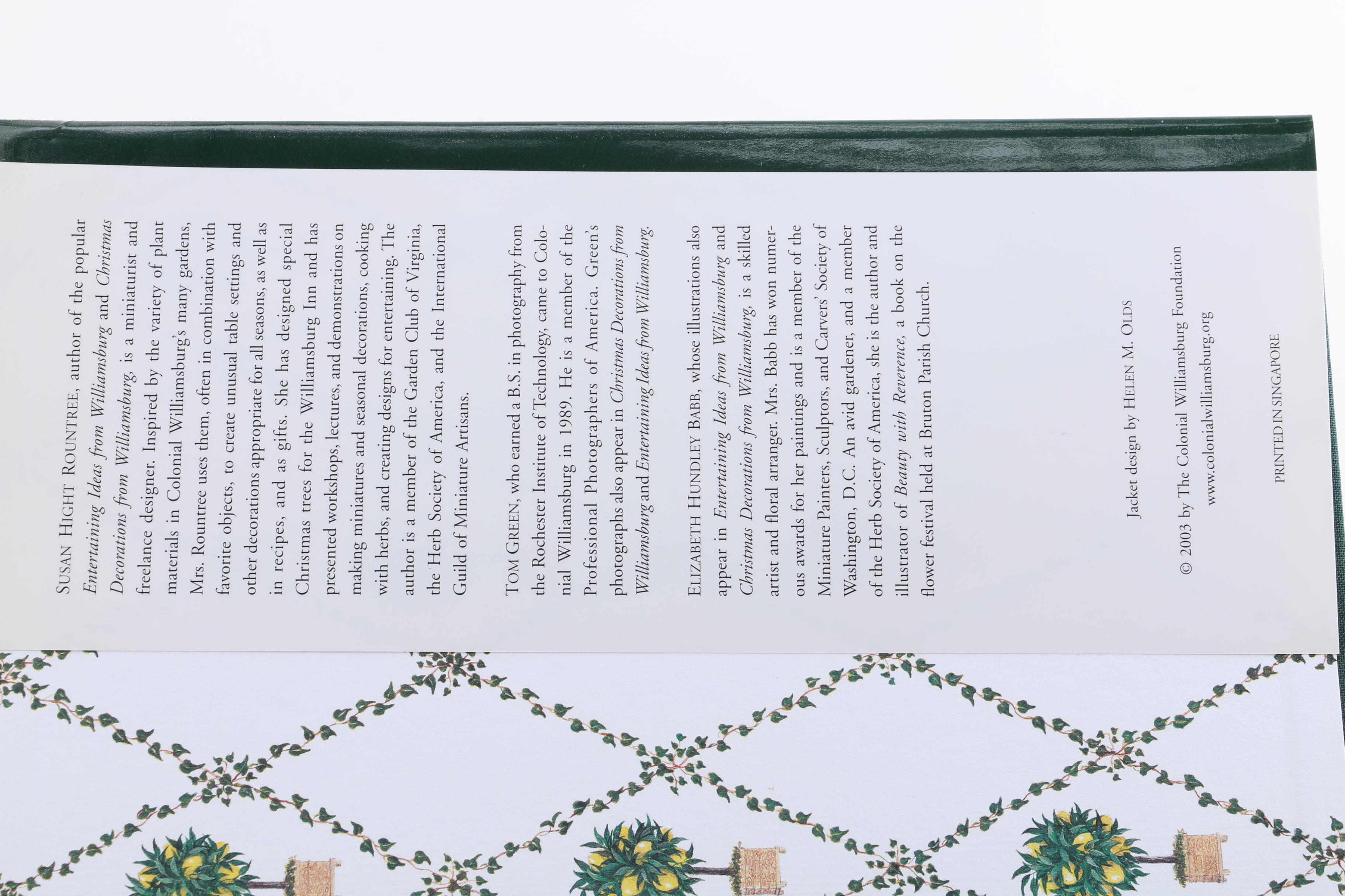 Colonial And Williamsburg Books