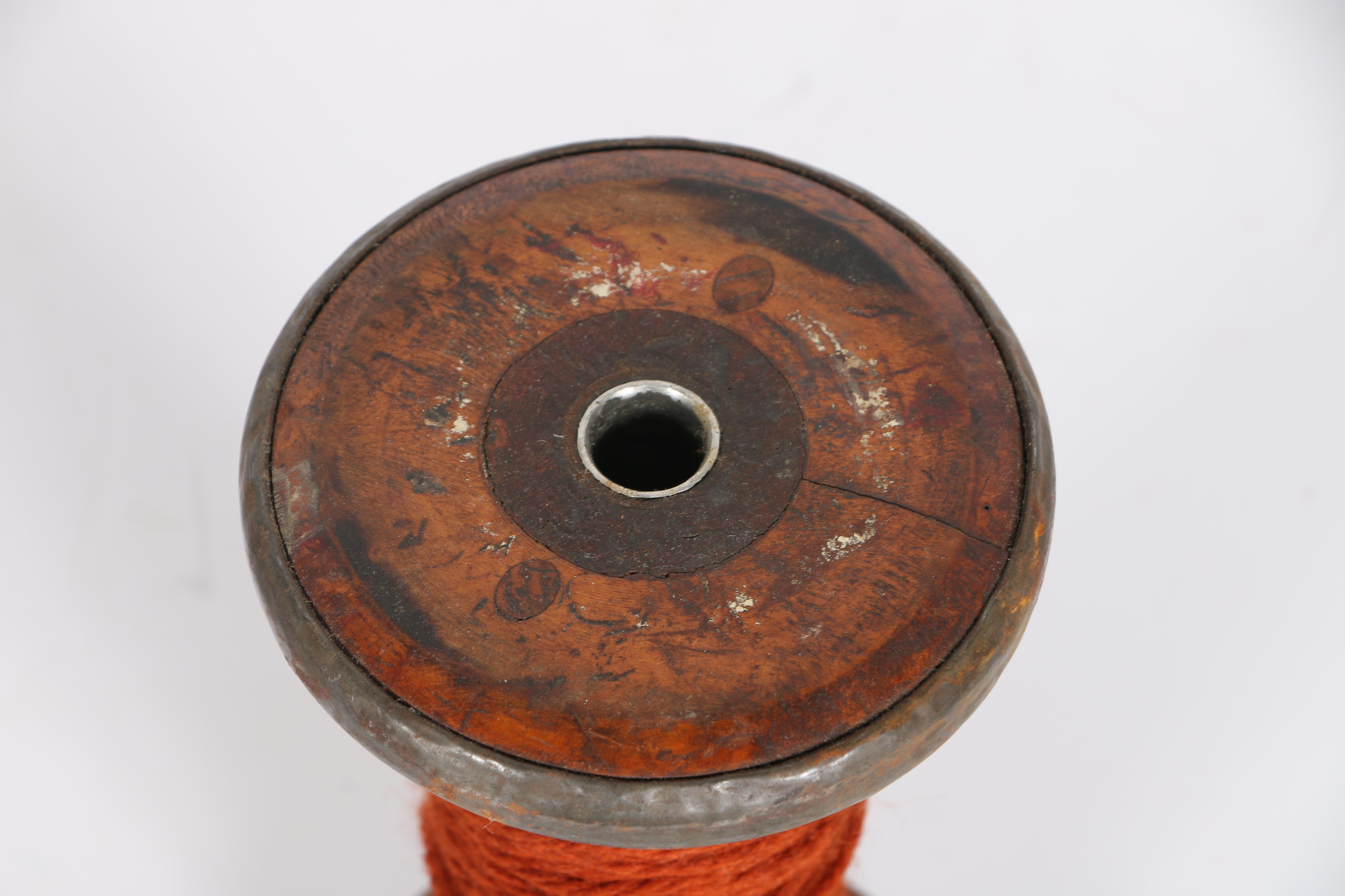 Large Vintage Wooden Spools