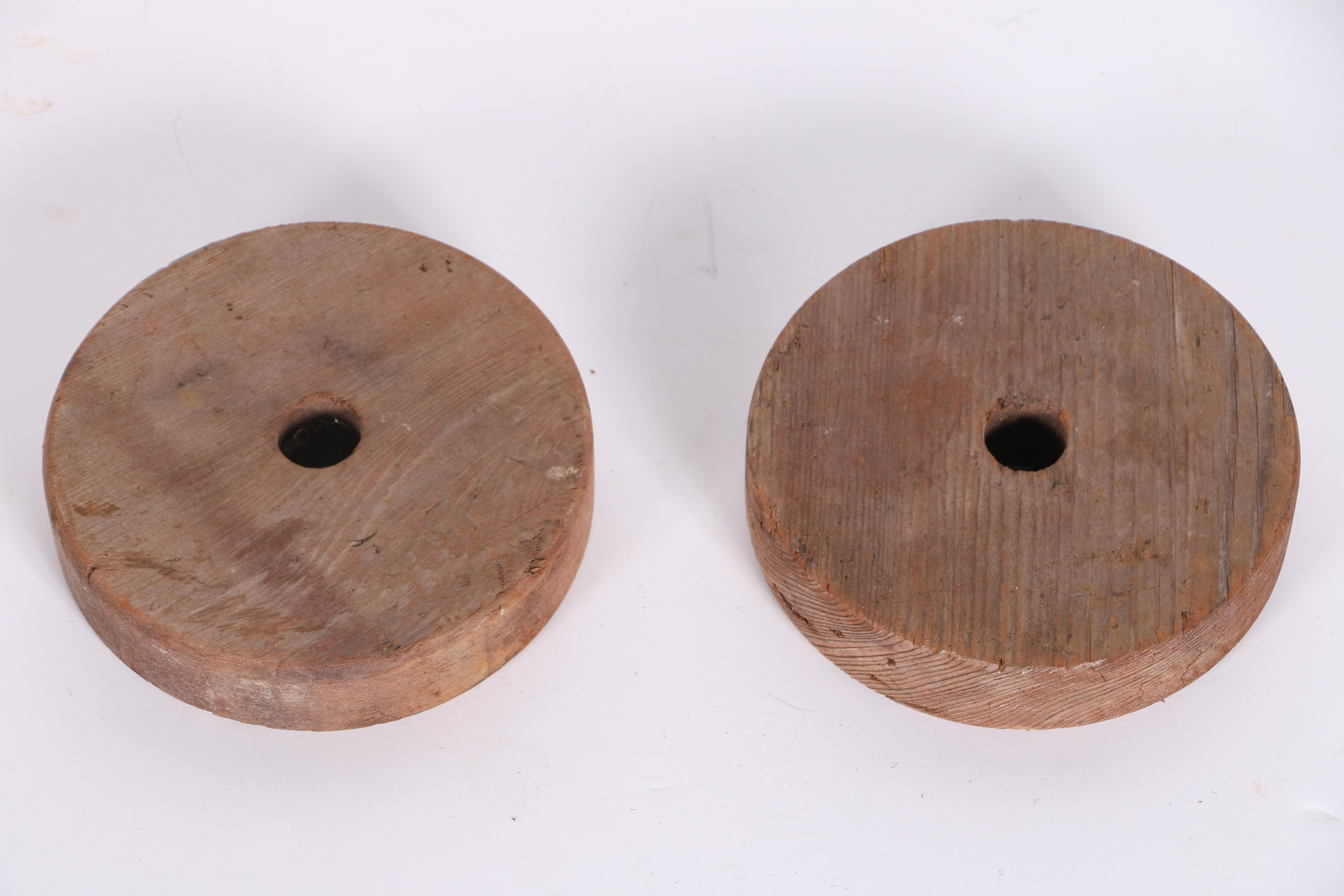 Large Vintage Wooden Spools