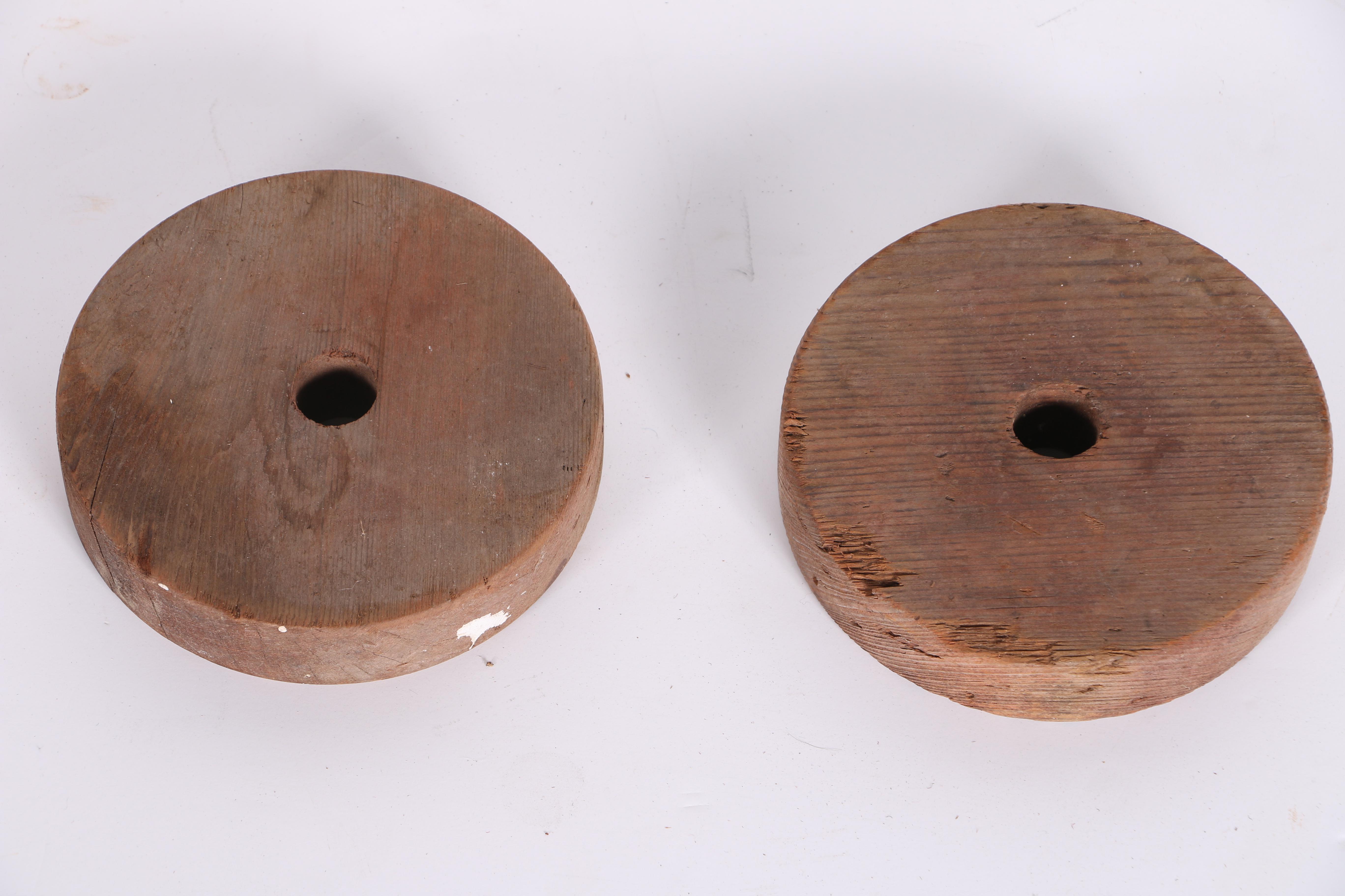 Large Vintage Wooden Spools