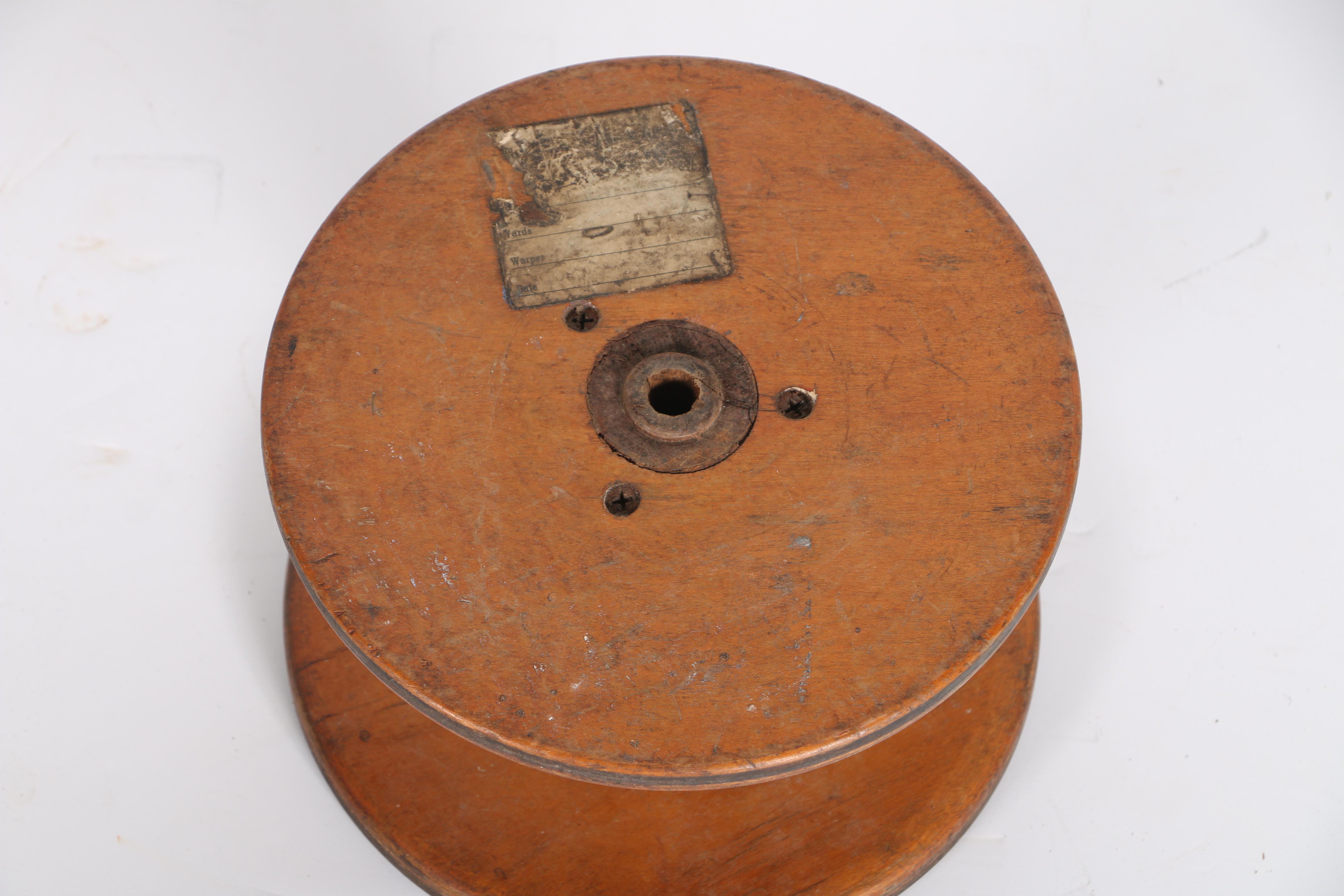 Large Vintage Wooden Spools