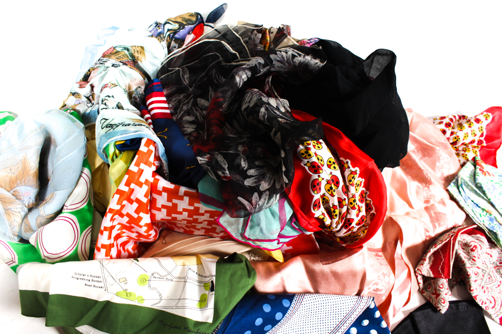 Collection of Women's Vintage Gloves and Scarves