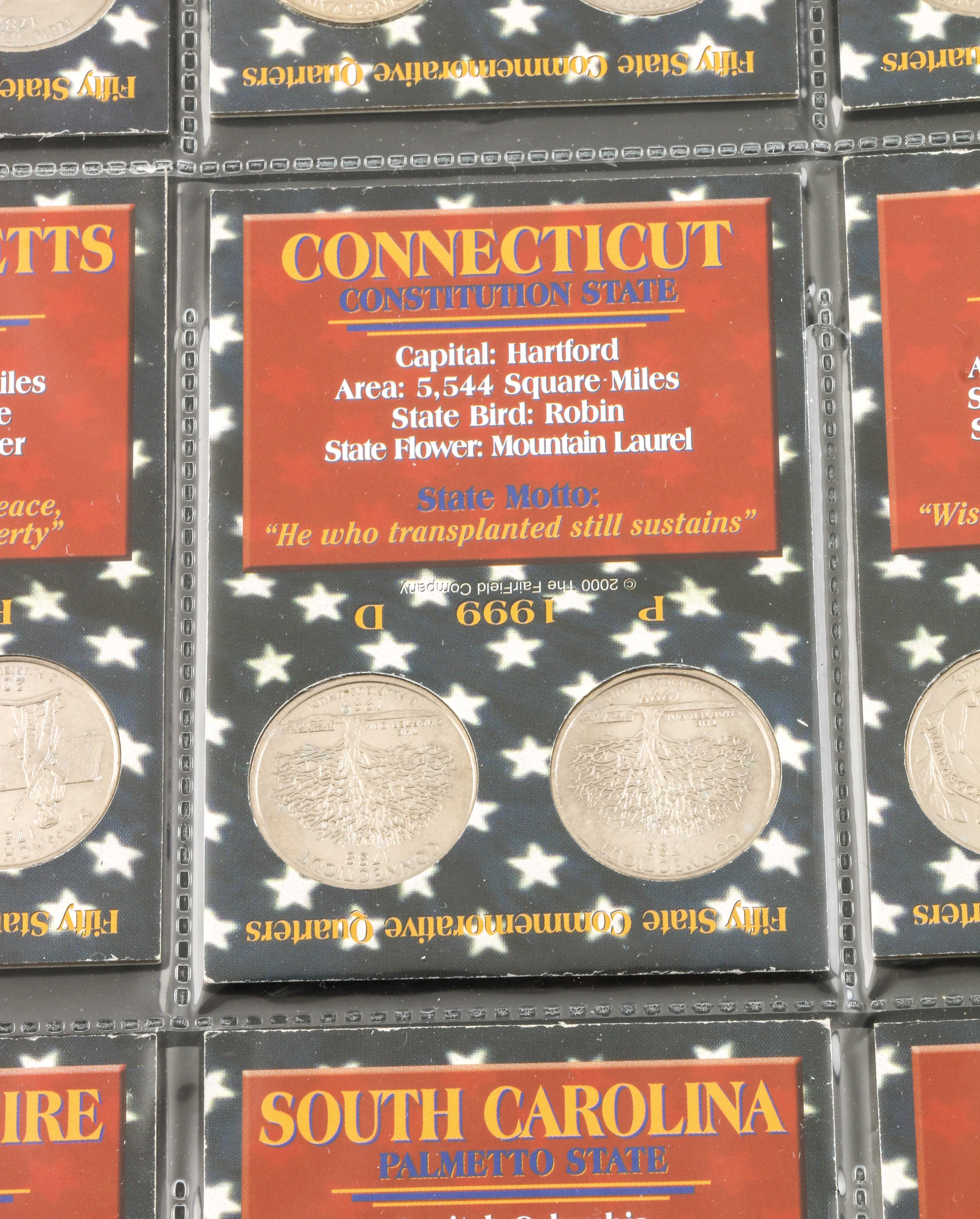 Binder of 100 U.S. Statehood Quarters