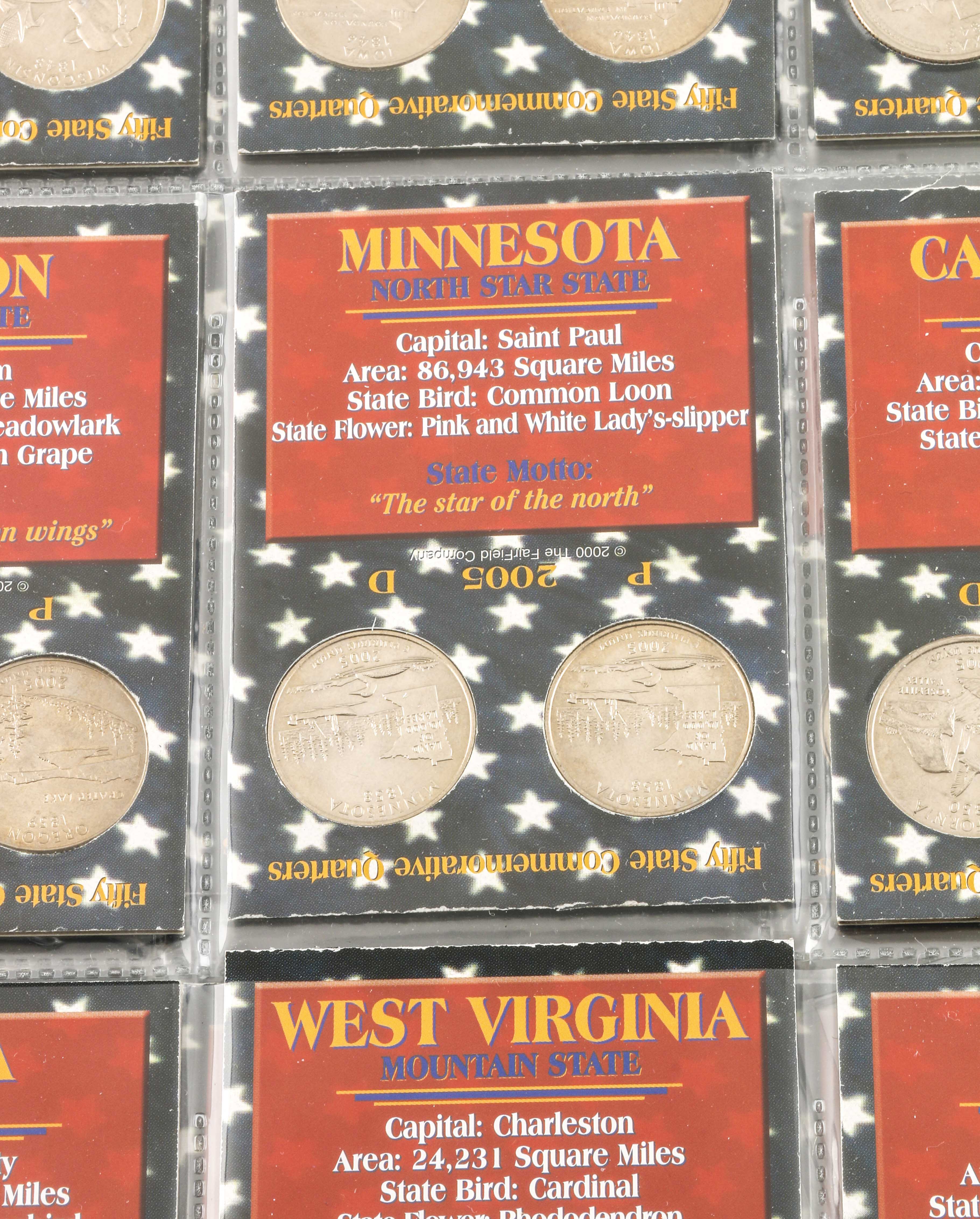 Binder of 100 U.S. Statehood Quarters
