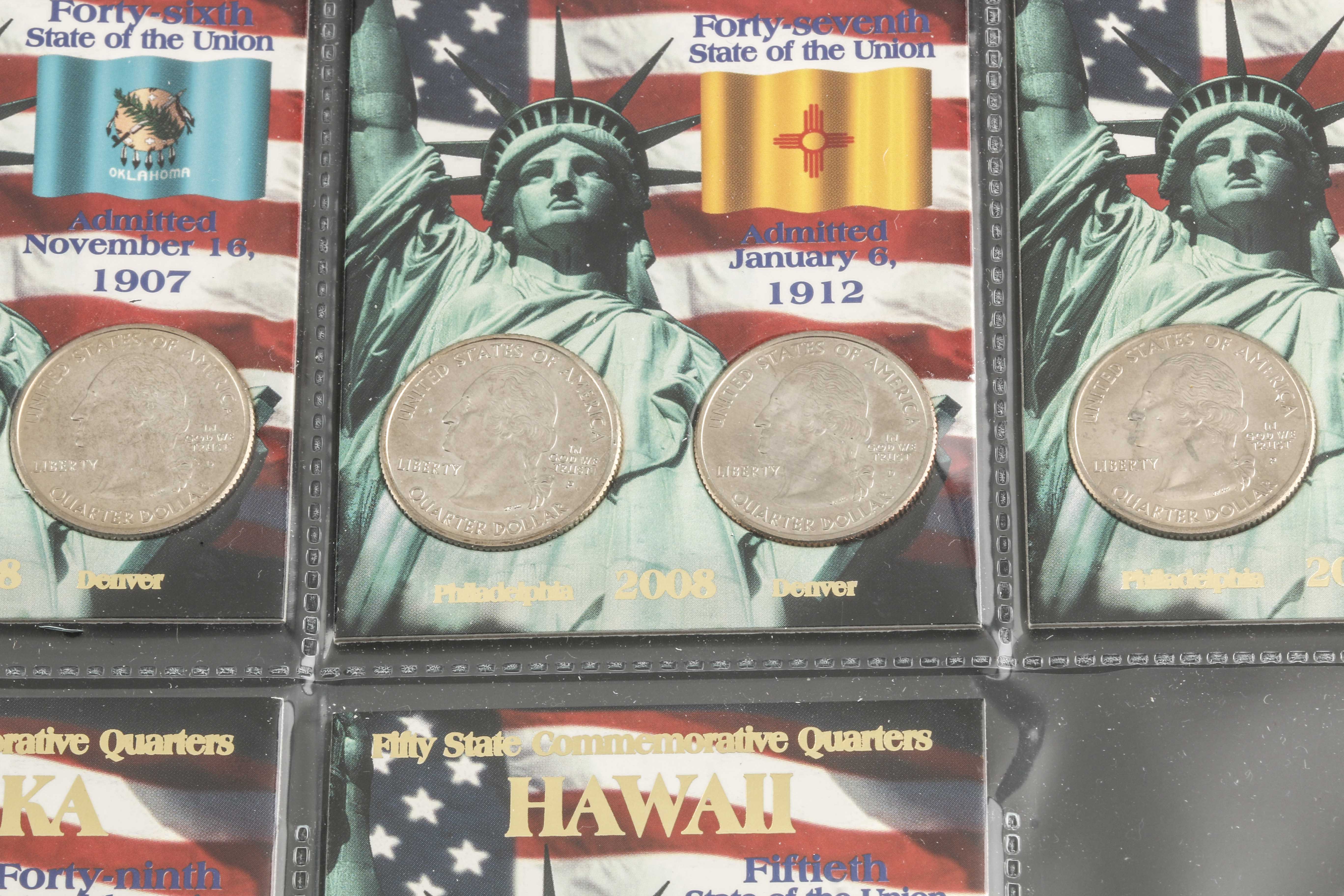 Binder of 100 U.S. Statehood Quarters