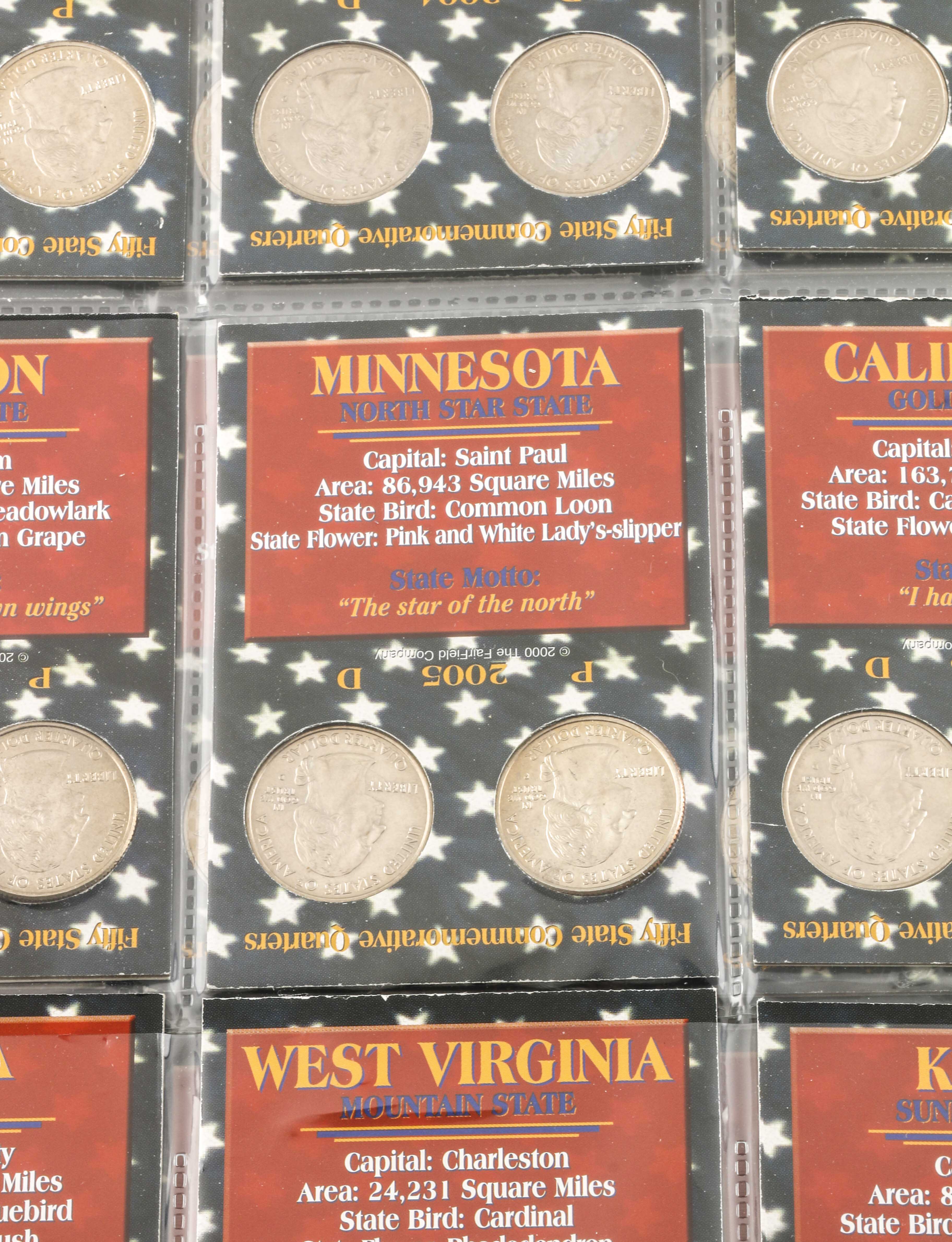 Binder of 100 U.S. Statehood Quarters
