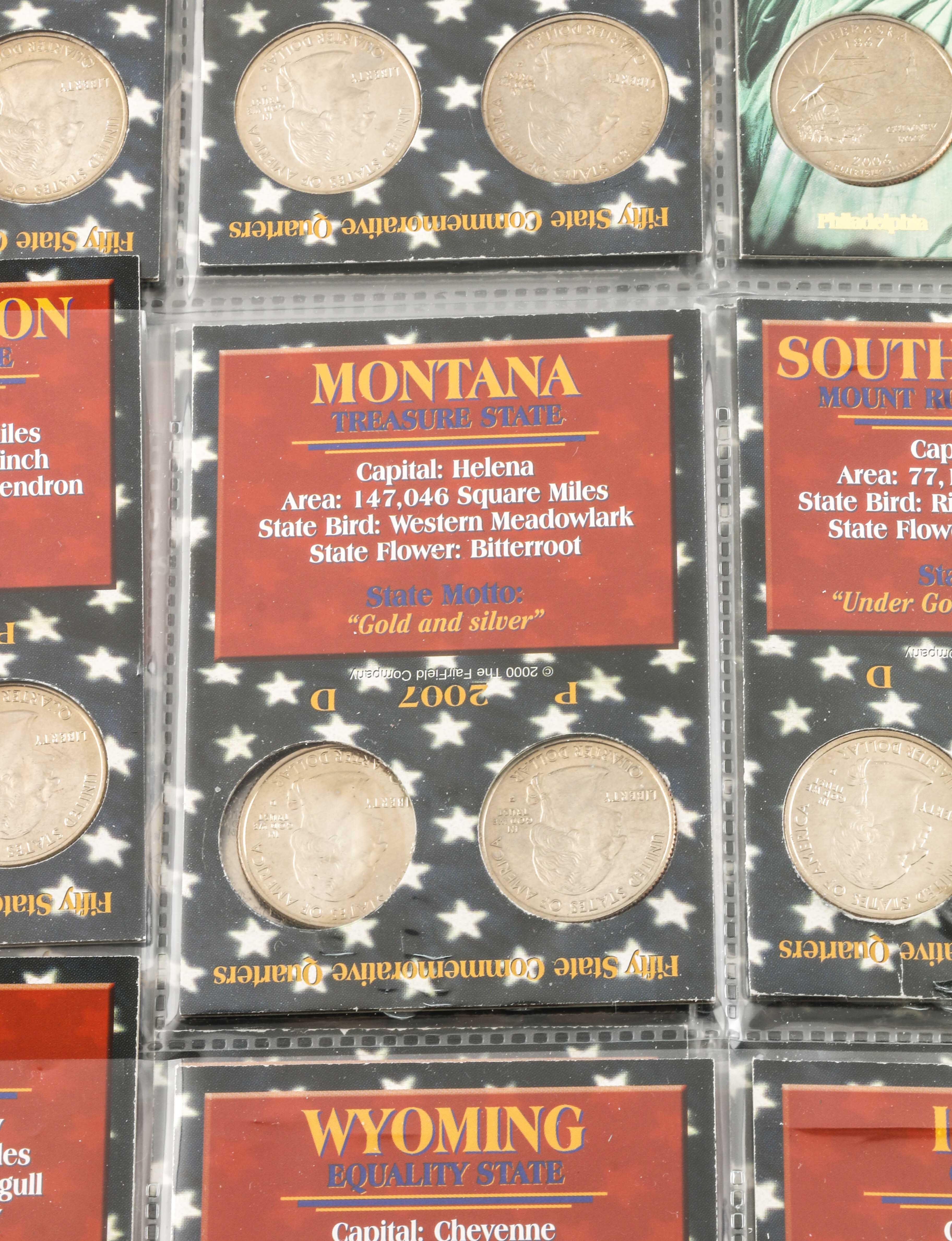 Binder of 100 U.S. Statehood Quarters