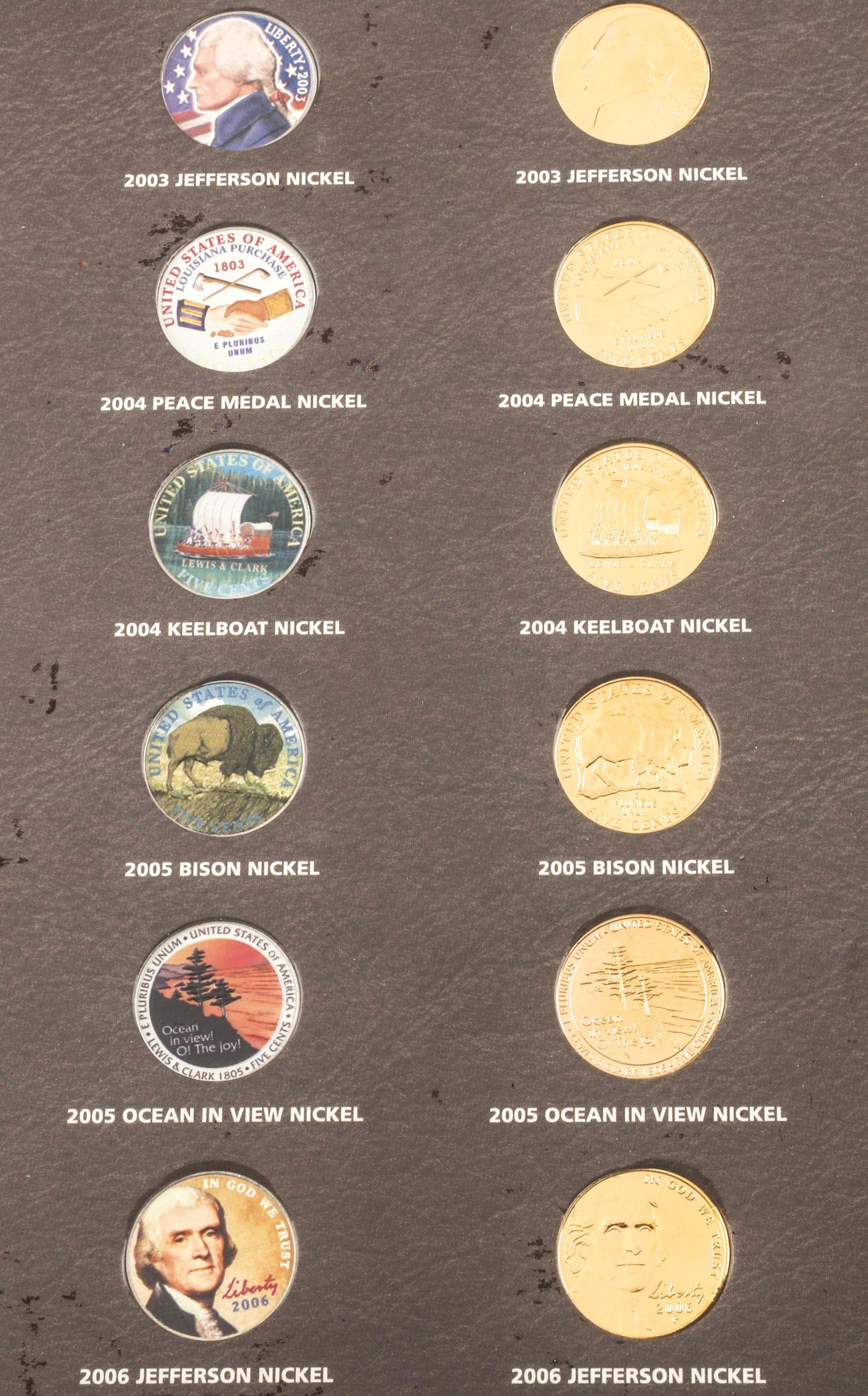 Lewis & Clark Commemorative Nickel Collection