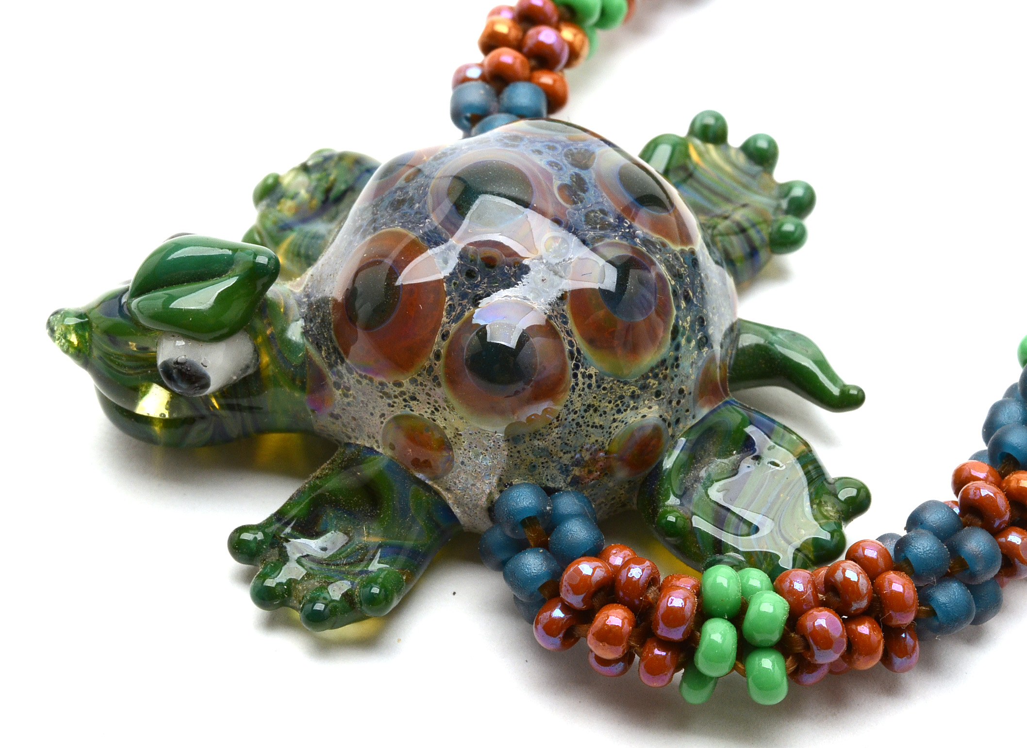 Debra Reisenbeck Handcrafted Necklaces with Glass Pendants