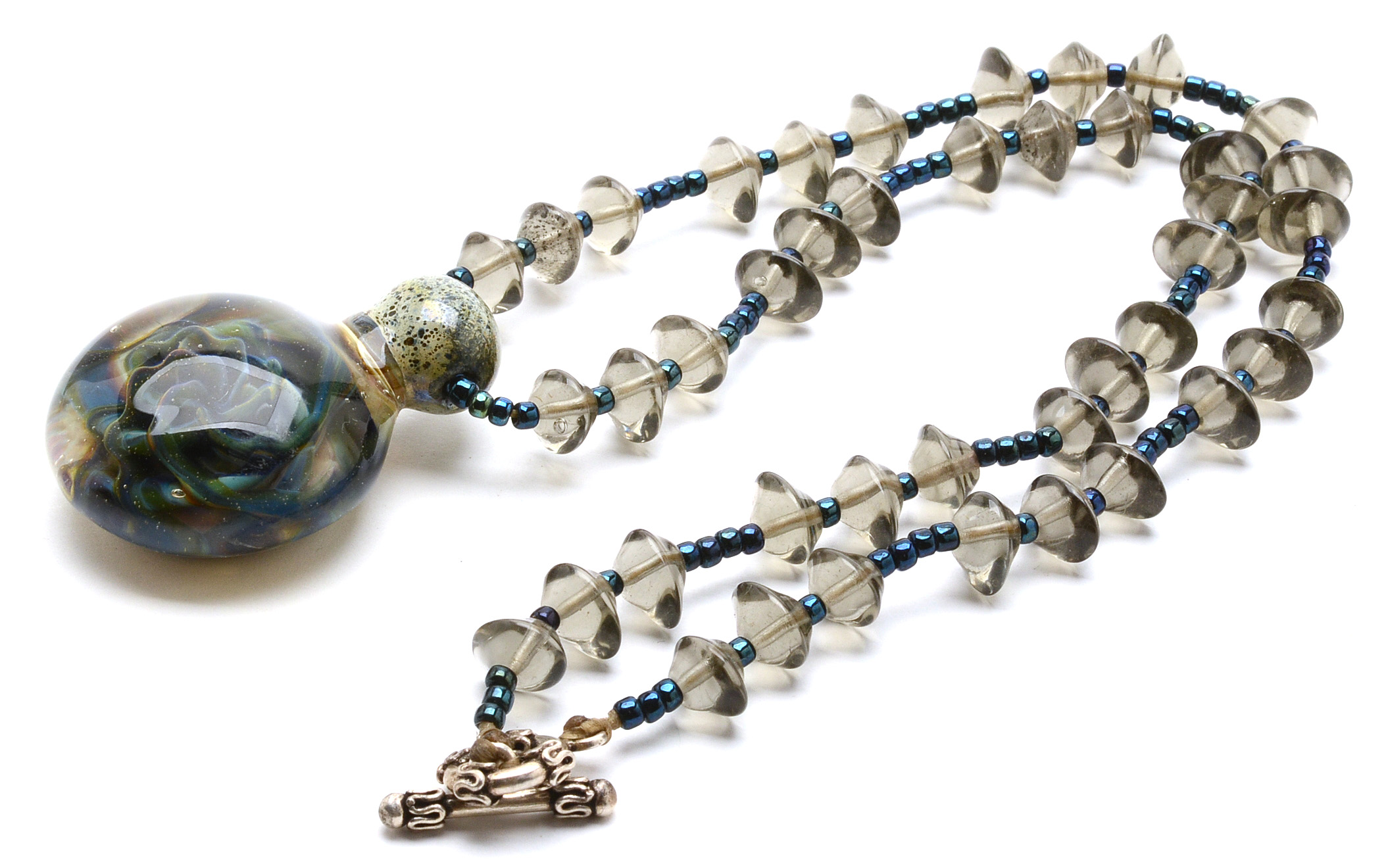 Debra Reisenbeck Handcrafted Necklaces with Glass Pendants
