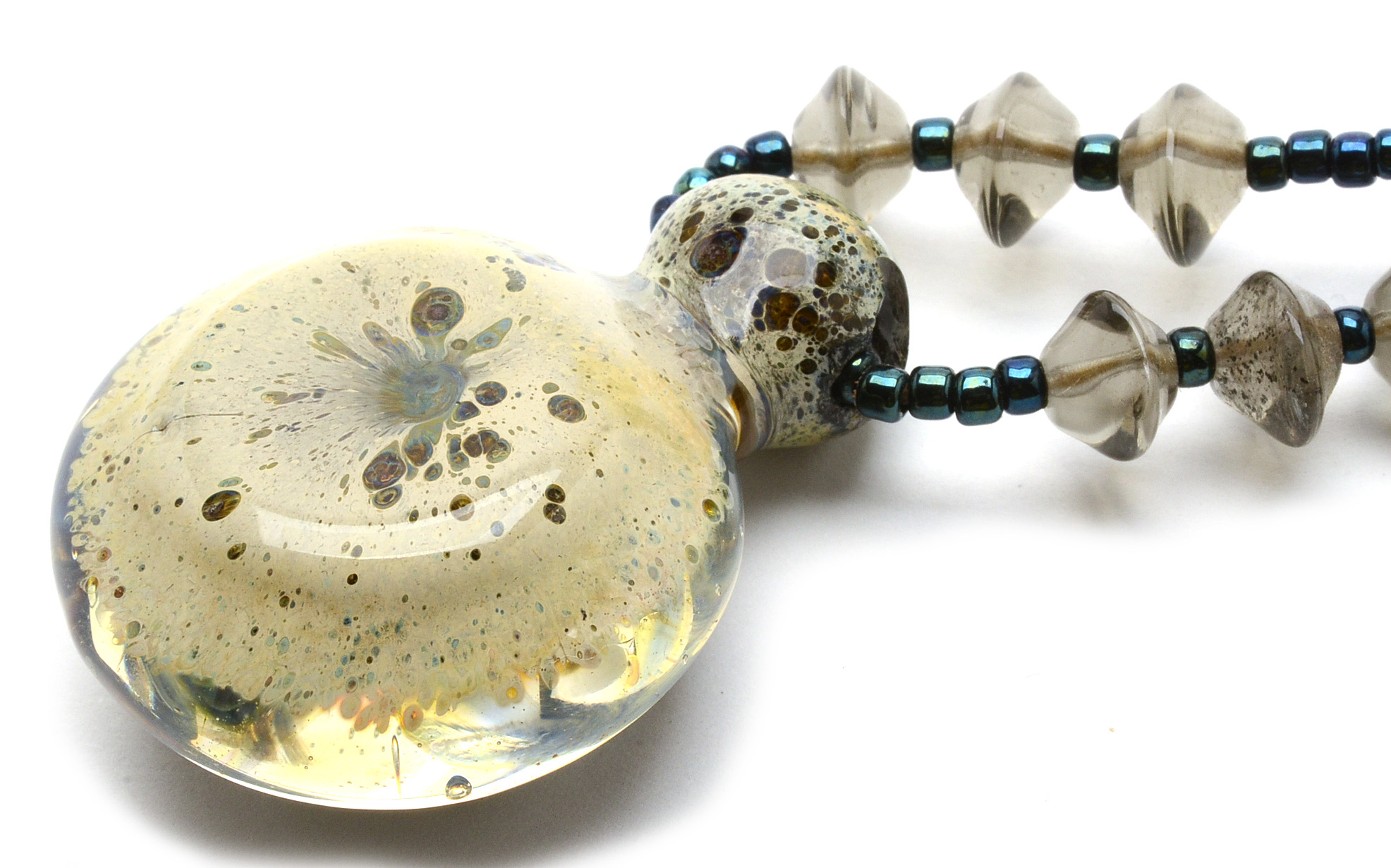 Debra Reisenbeck Handcrafted Necklaces with Glass Pendants