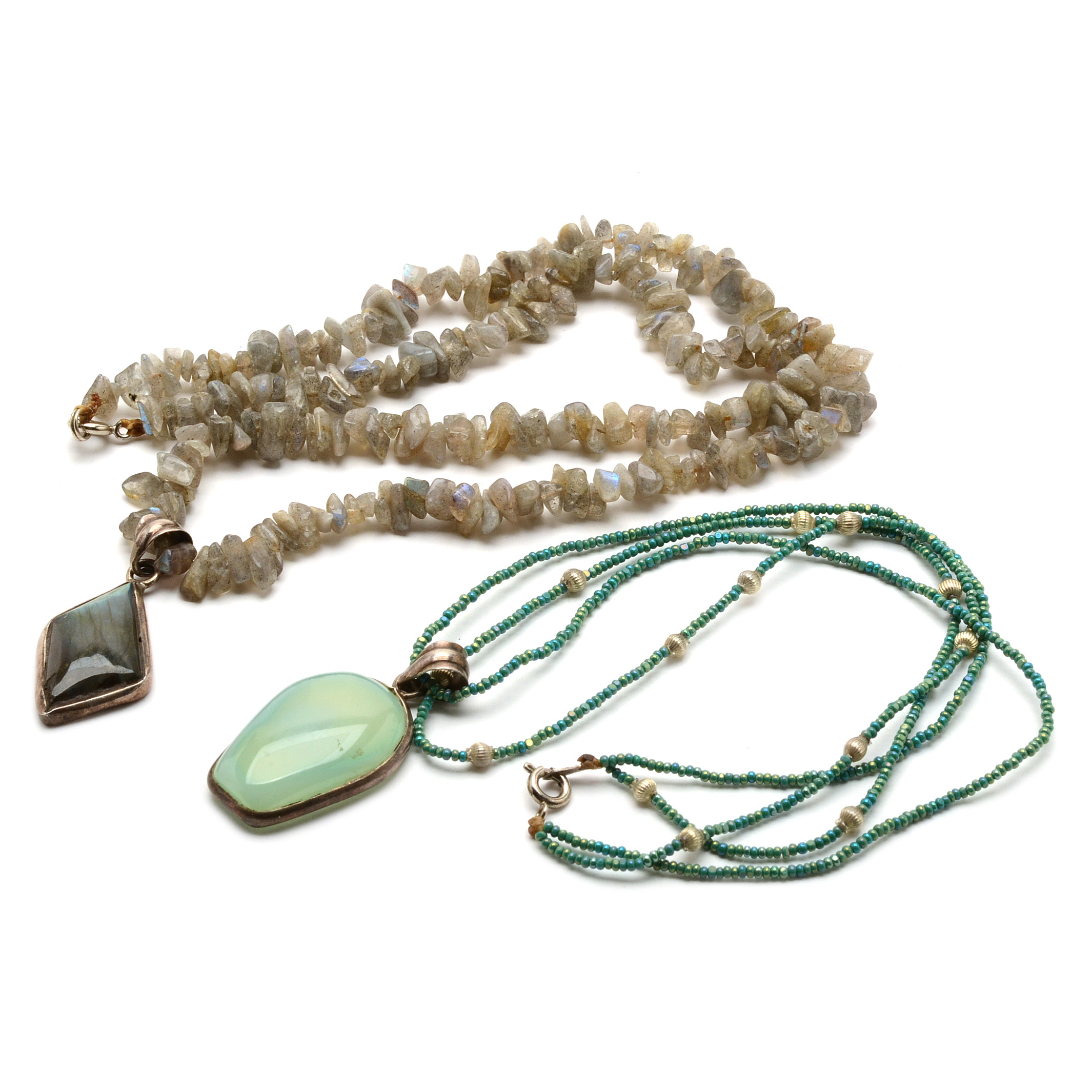 Debra Reisenbeck Handcrafted Necklaces with Sterling Pendants