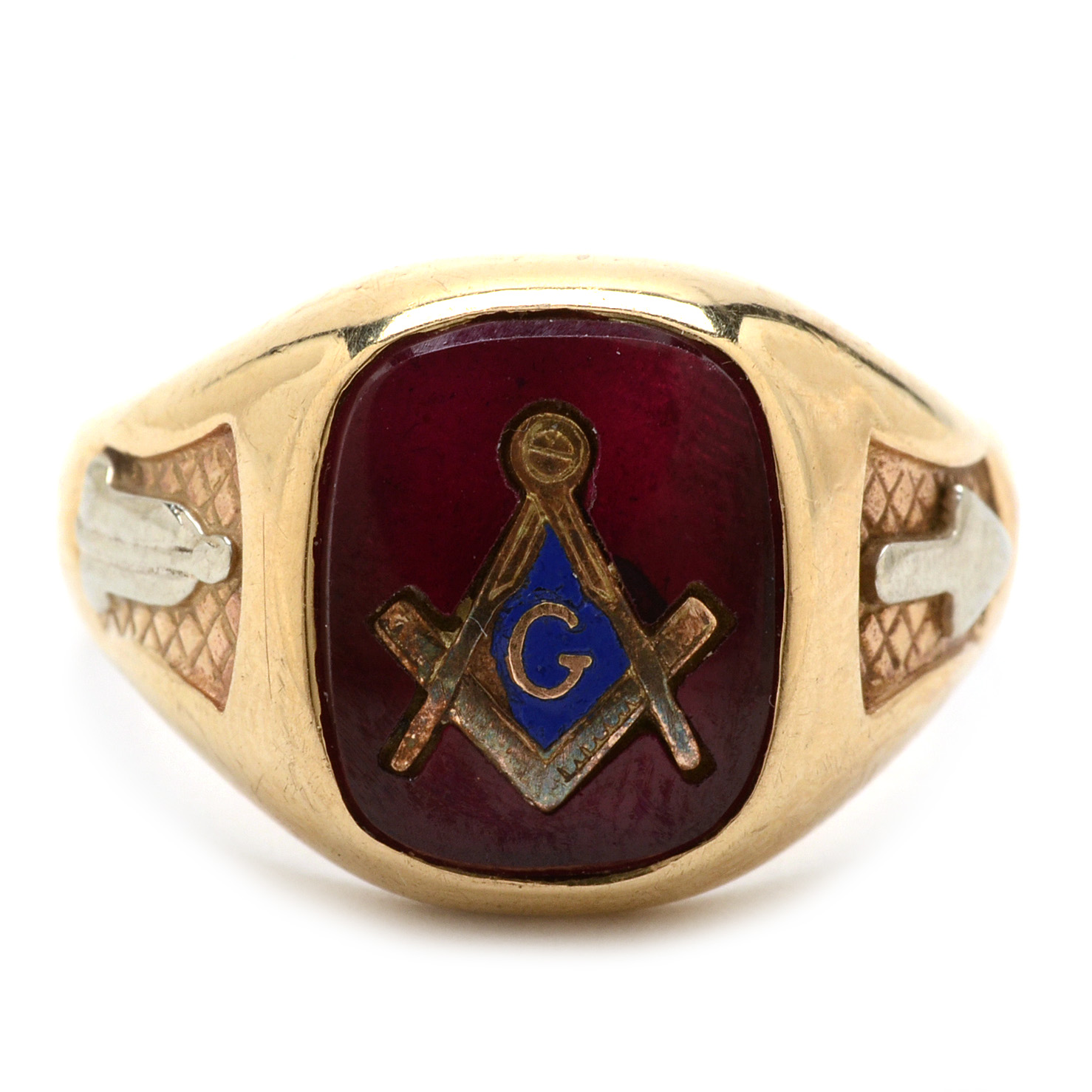 10K Yellow Gold Masonic Ring