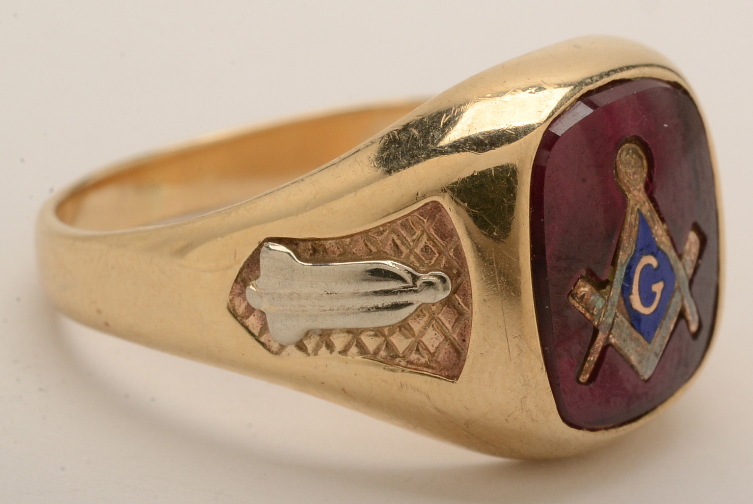 10K Yellow Gold Masonic Ring