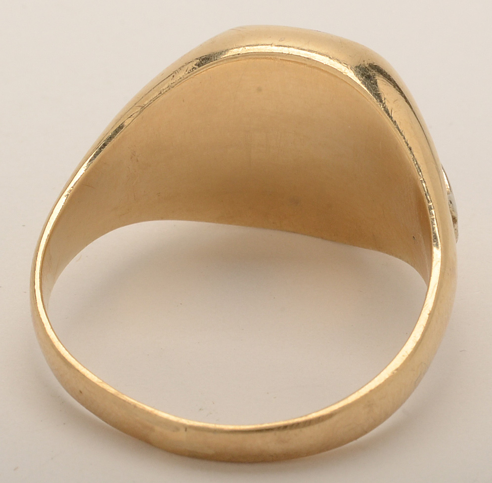 10K Yellow Gold Masonic Ring